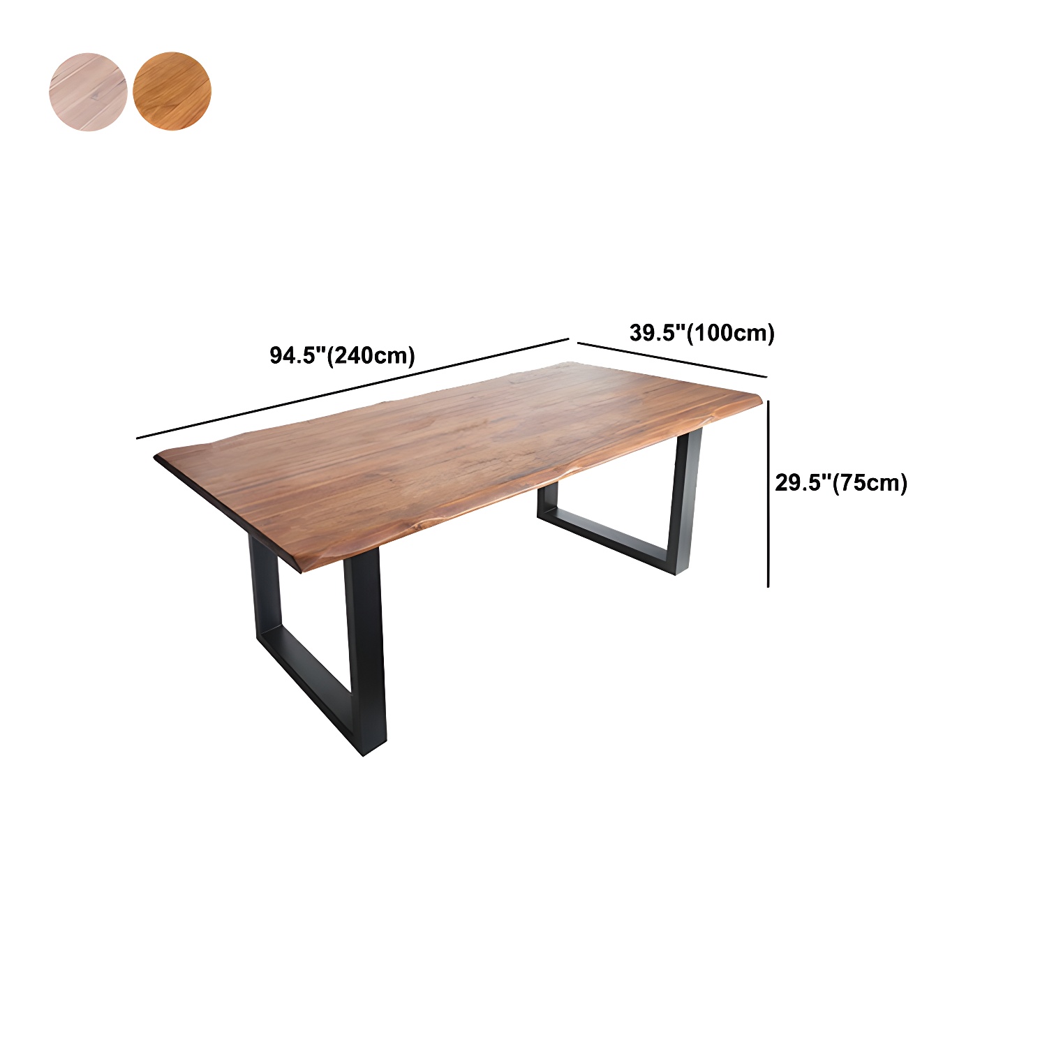 Industrial Pedestal Dining Table | Ormau - image 18