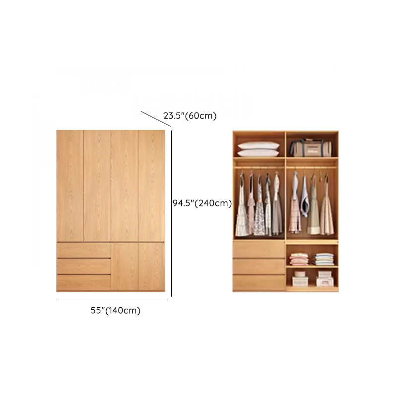 Natural Wood Almirah Wardrobe | Ormau - image 17