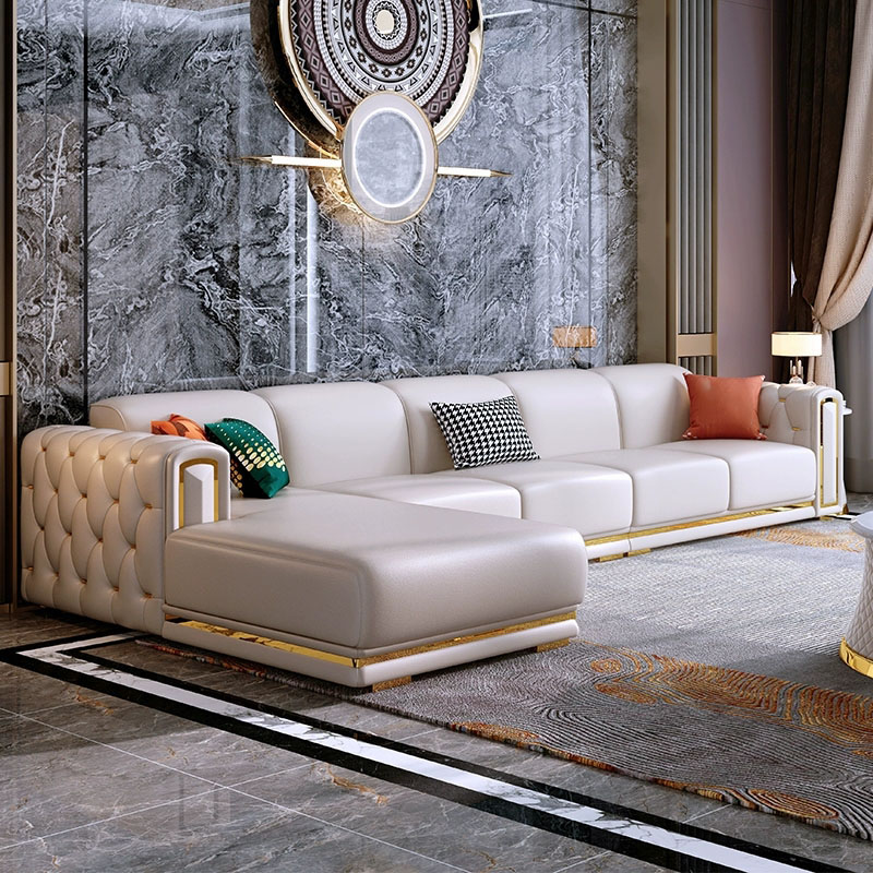 Glam Leather Sectional | Ormau - image 27