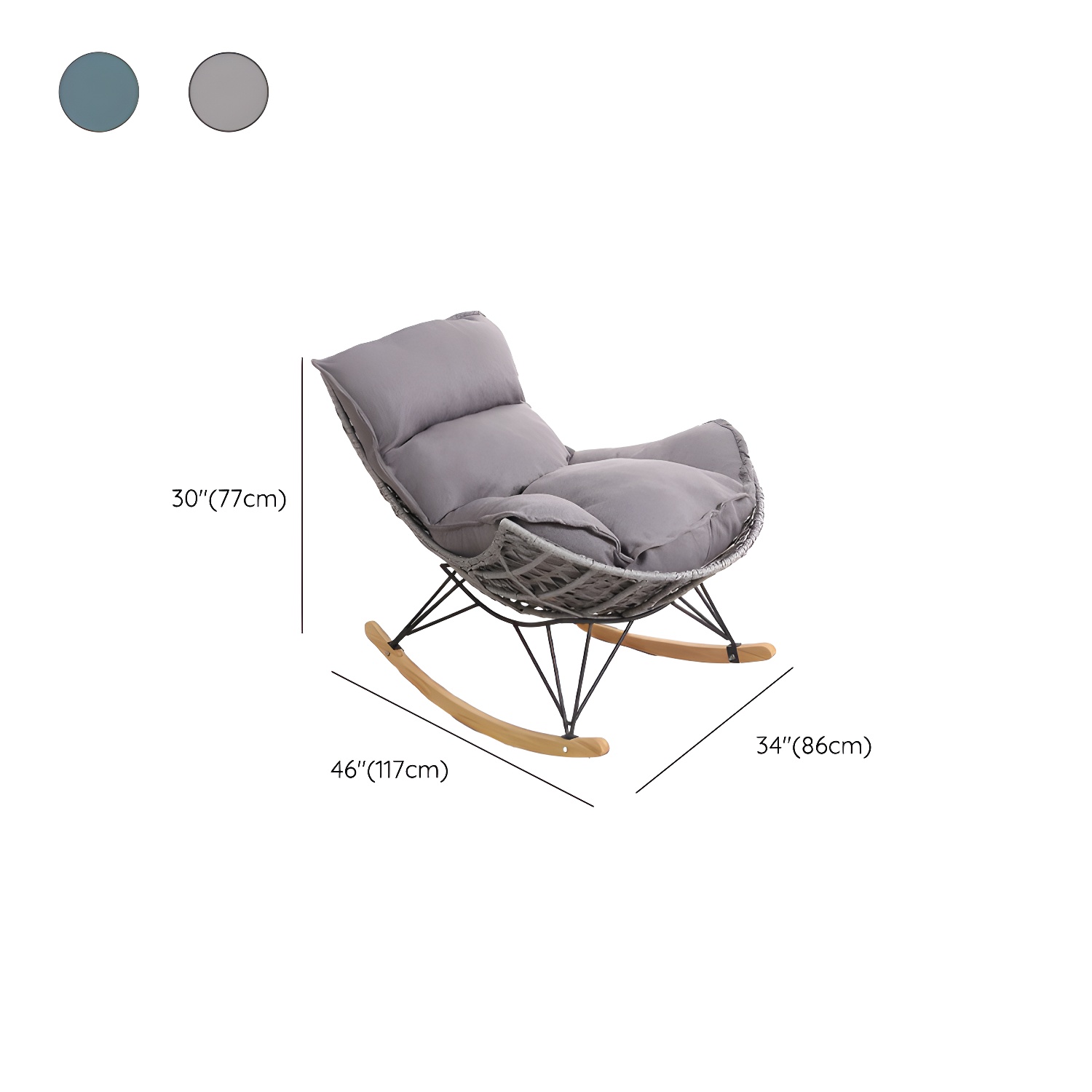 Wicker Rocking Chair | Ormau - image 17