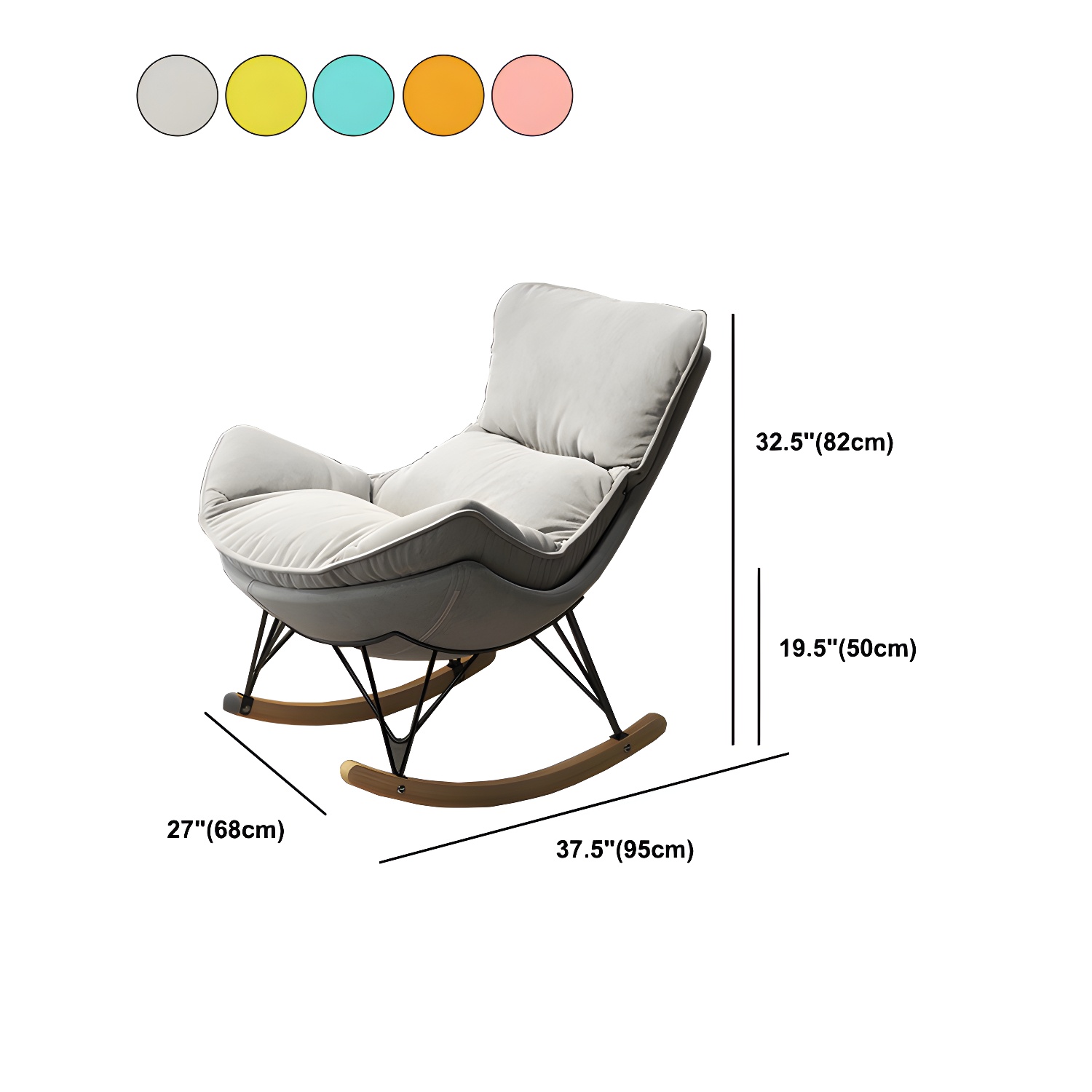 Wingback Rocker & Ottoman Set | Ormau - image 25