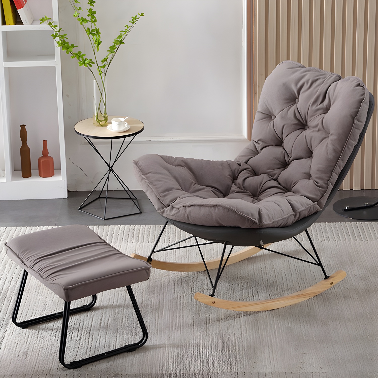 Upholstered Rocking Chair | Ormau - image 3