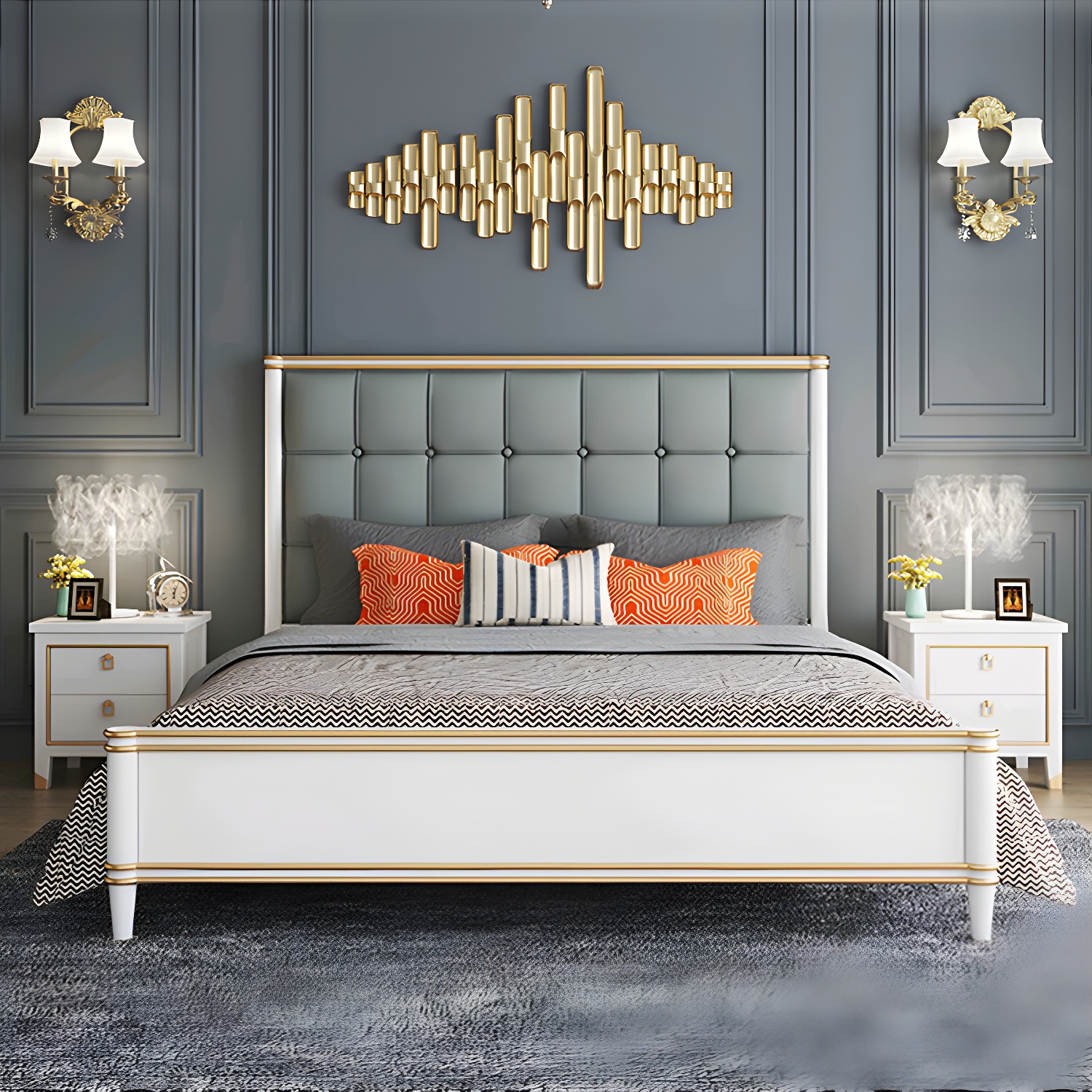 Modern Tufted Bed | Ormau - image 3