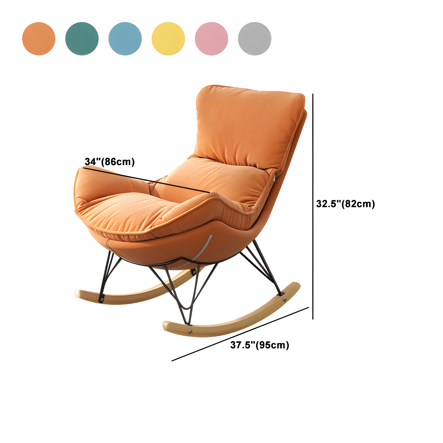 Solid Wood Rocking Chair | Ormau - image 21