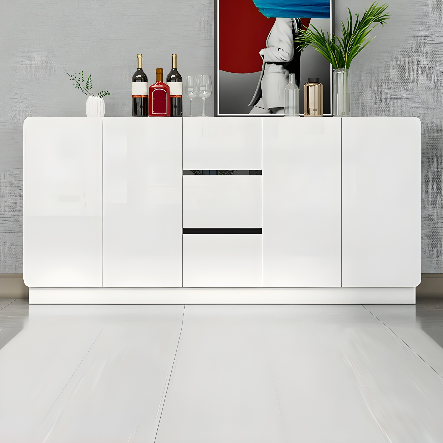 Modern White Sideboard | Ormau - image 27