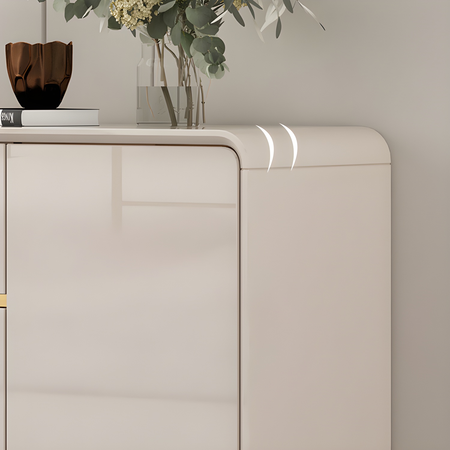 Glam White Sideboard Credenza | Ormau - image 7