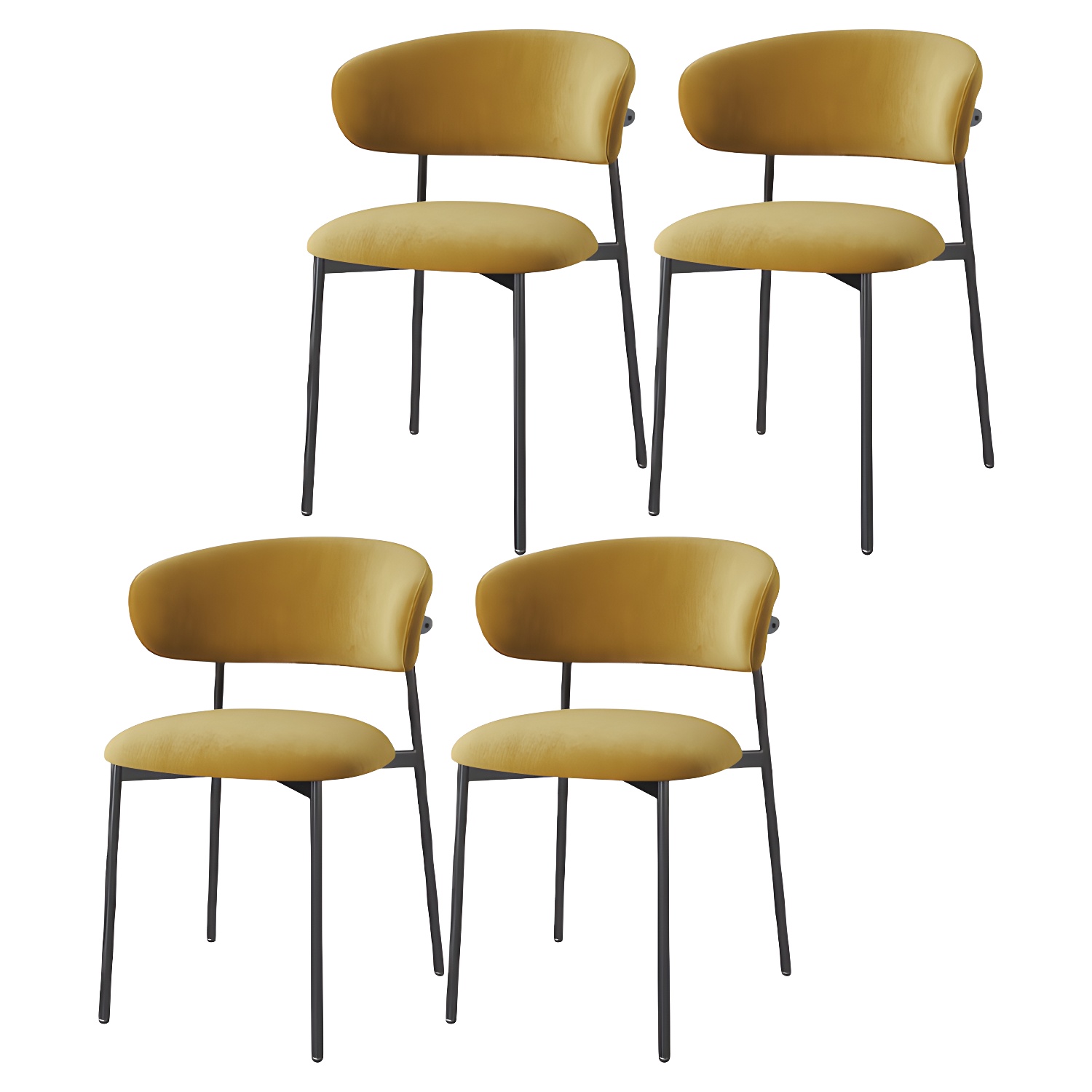 Upholstered Dining Chair Set | Ormau - image 23