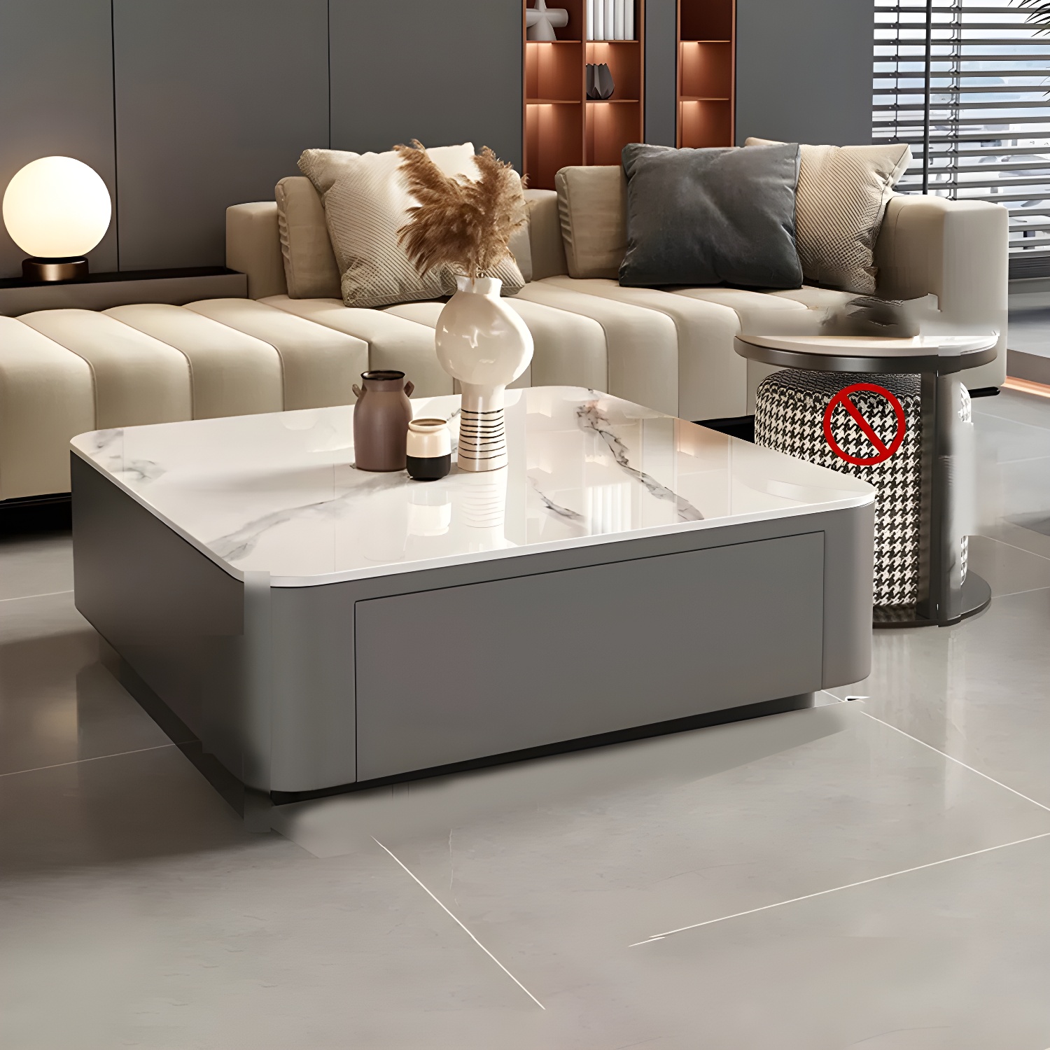 Modern Stone Nesting Coffee Table Set | Ormau - image 6
