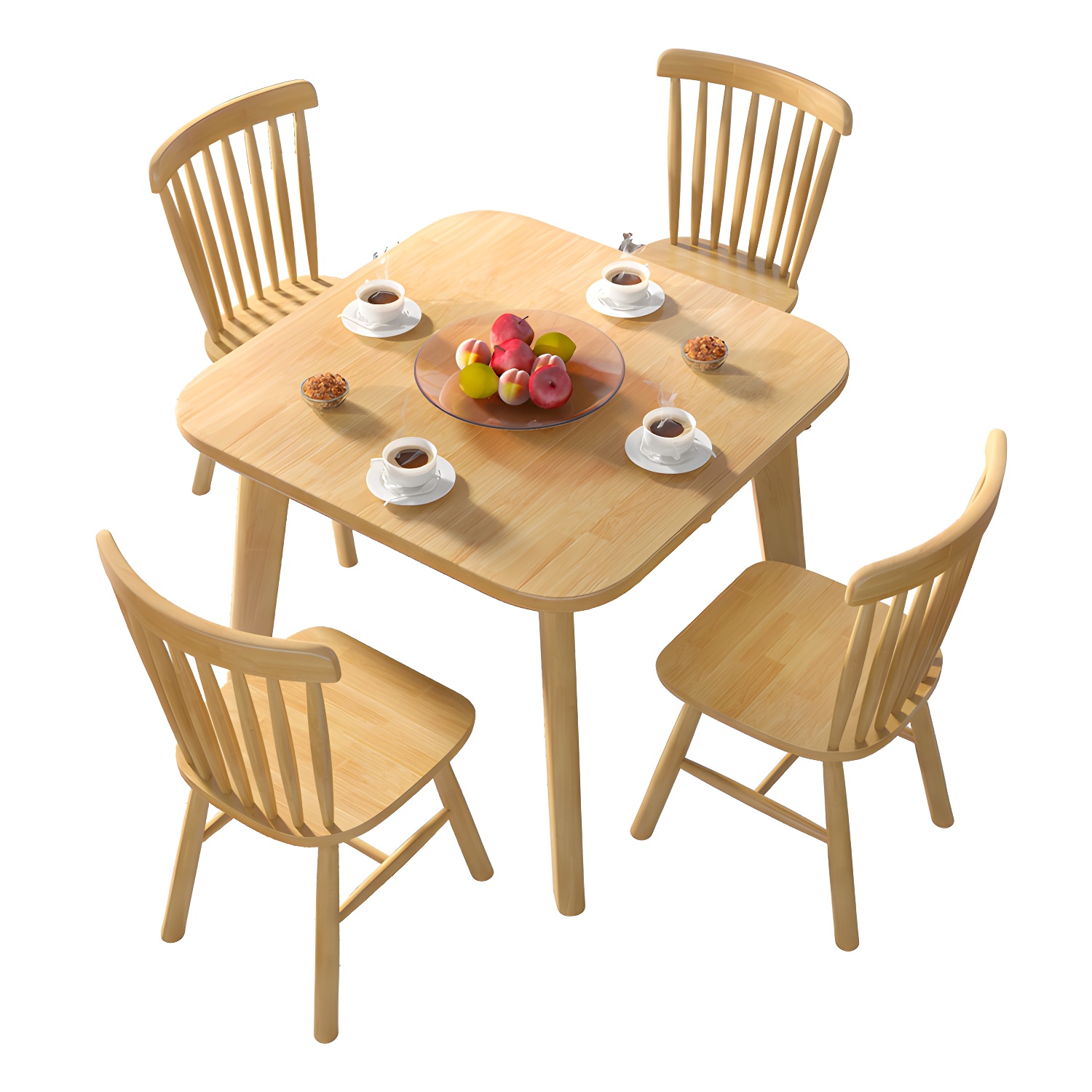 Natural Wood Square Dining Table | Ormau - image 5