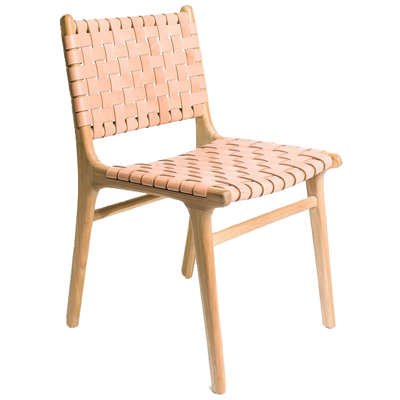 Woven Leather Side Chair | Ormau - image 5