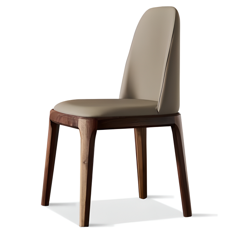 Leather & Wood Dining Chair | Ormau - image 5