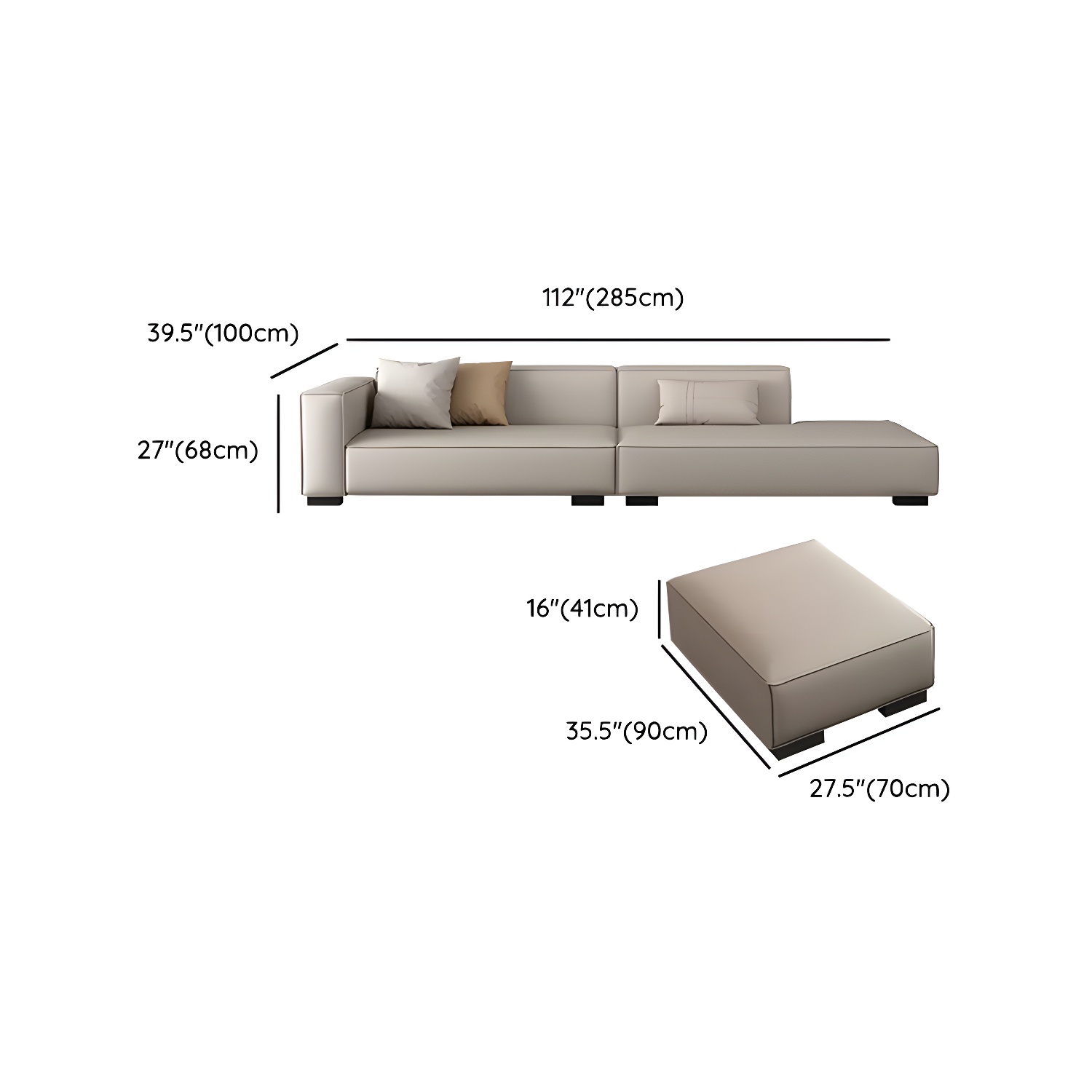 Modern Sofa Chaise | Ormau - image 21