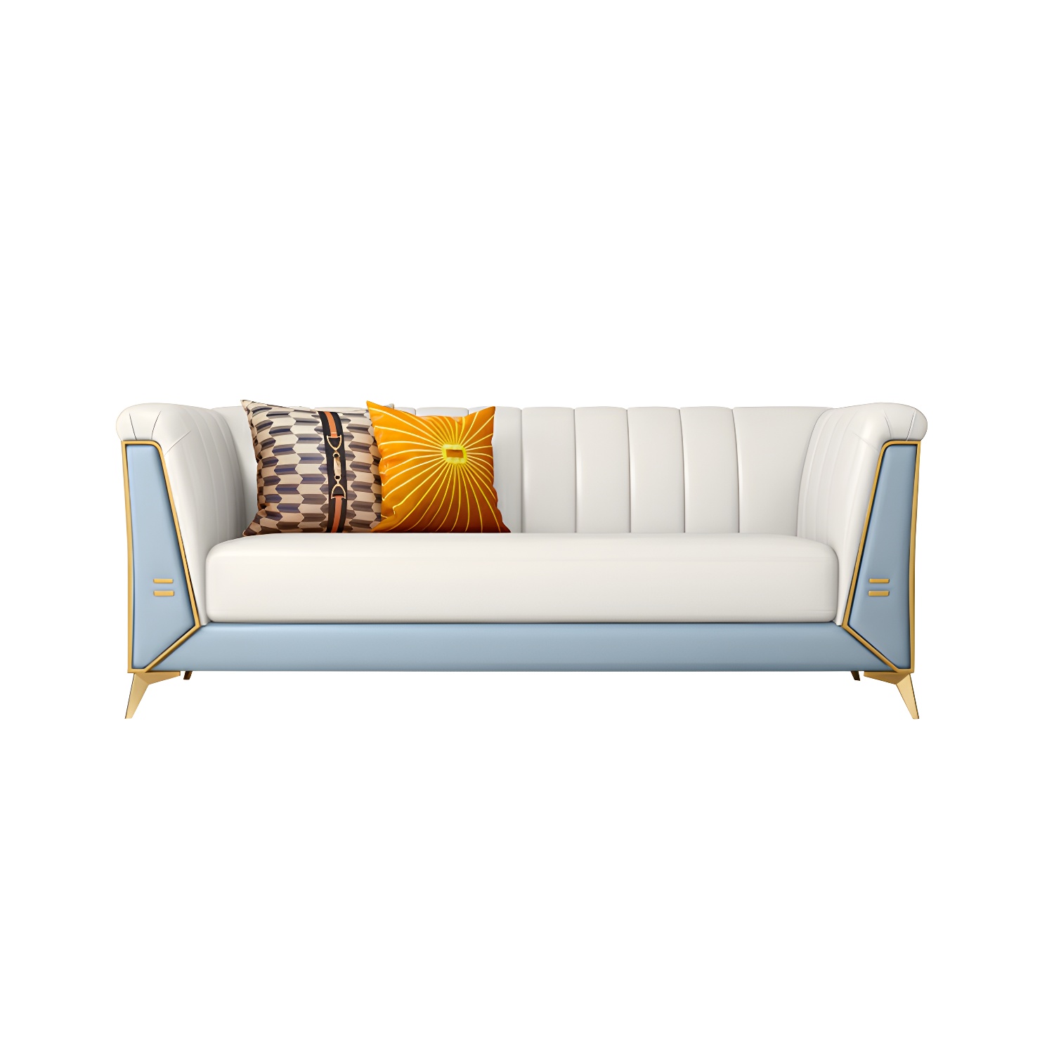 Glam Wood Frame Sofa | Ormau - image 35