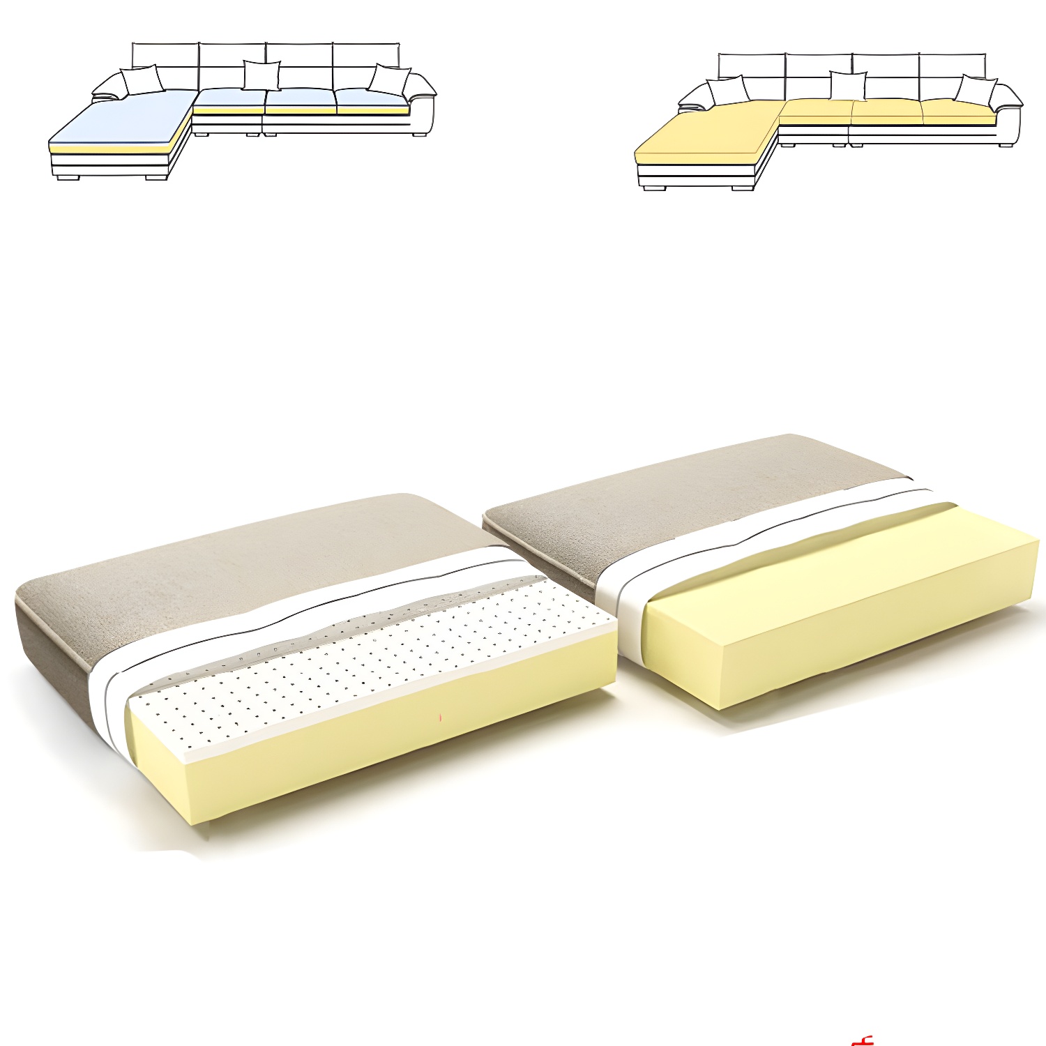 Modern L-Shape Sectional Sofa | Ormau - image 17
