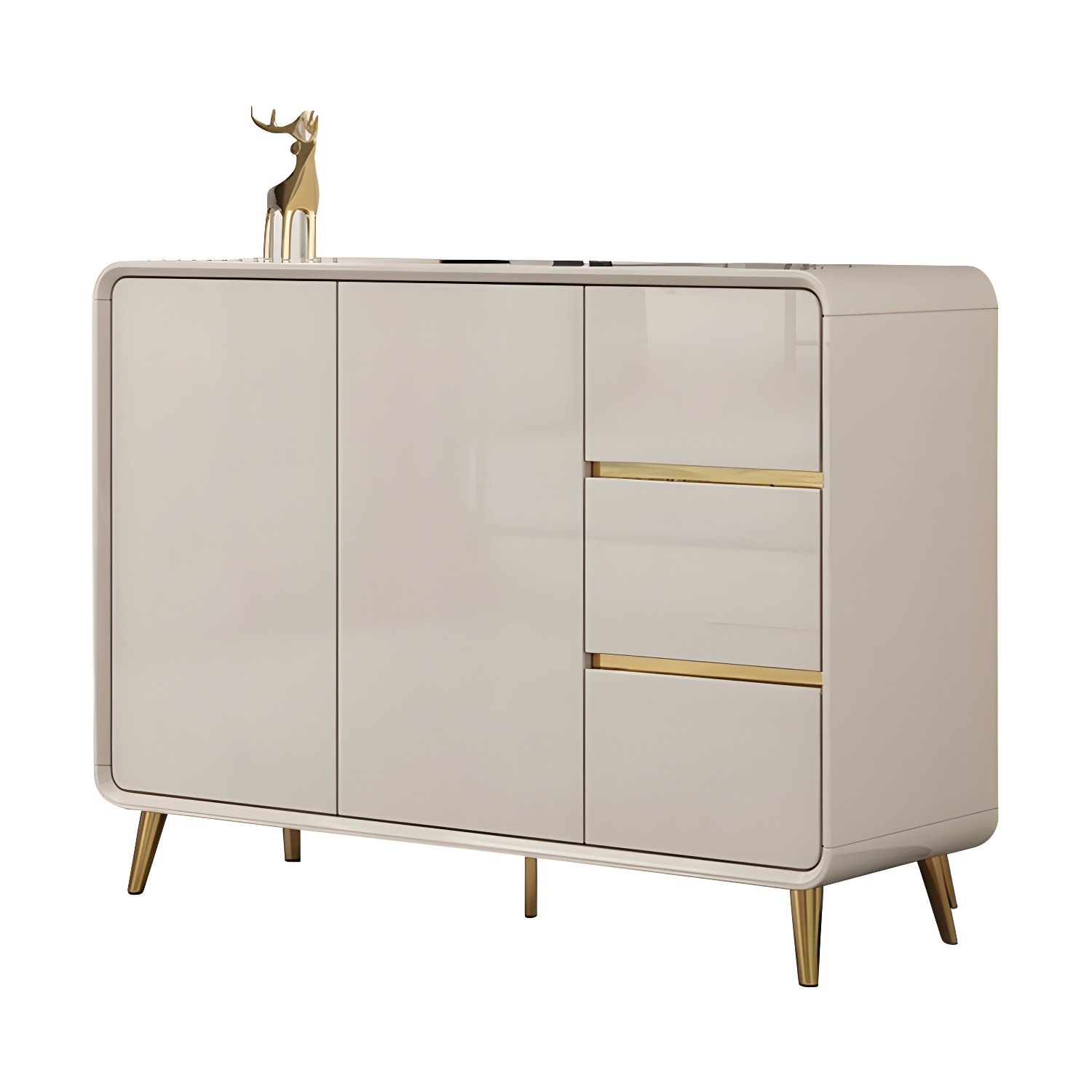 Glam White Sideboard Credenza | Ormau - image 28