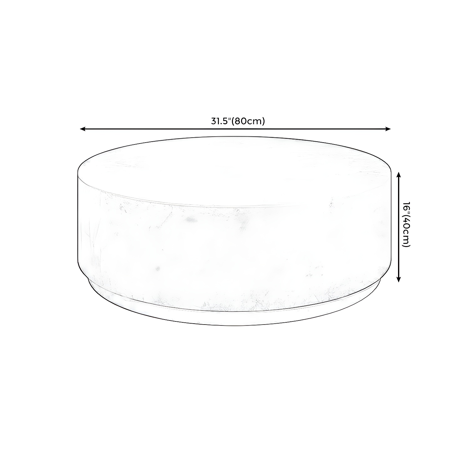 Drum Base Coffee Table | Ormau - image 16