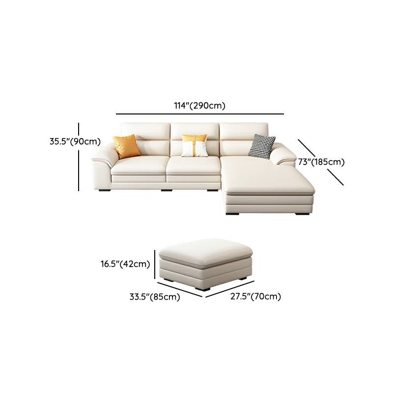 Modern White Sectional Sofa | Ormau - image 19