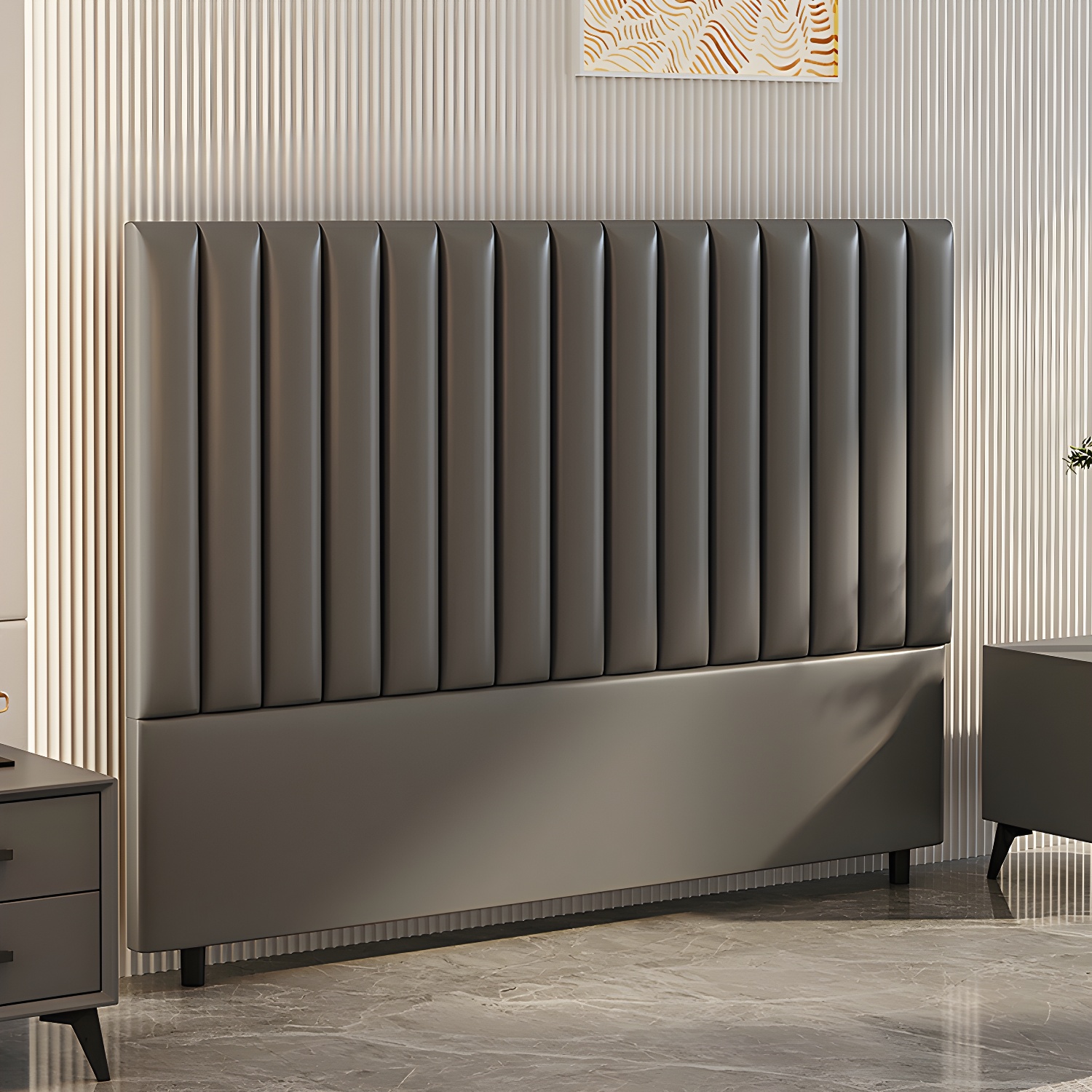 Pine Bed Headboard | Modern Freestanding | Ormau - image 3