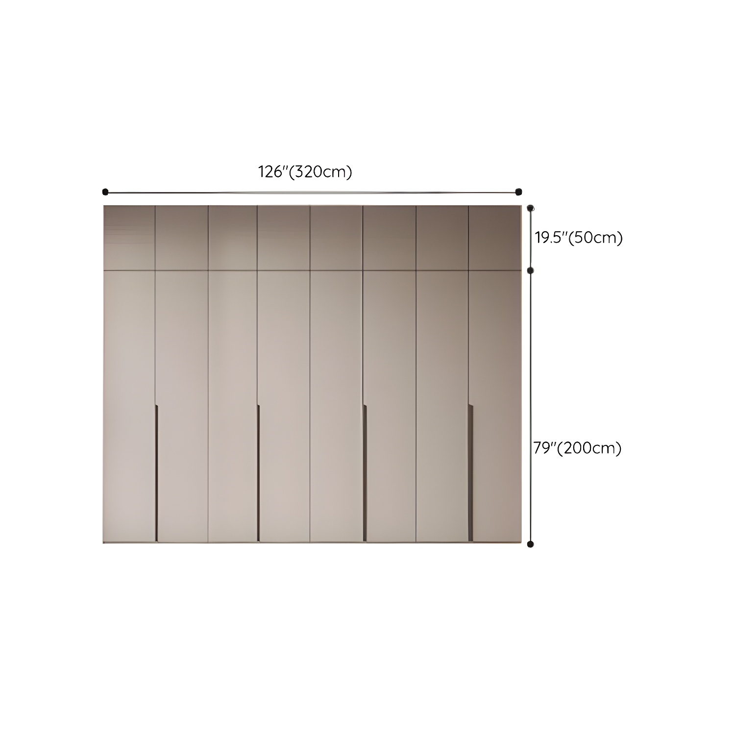 Modern Grey Wood Armoire | Ormau - image 33