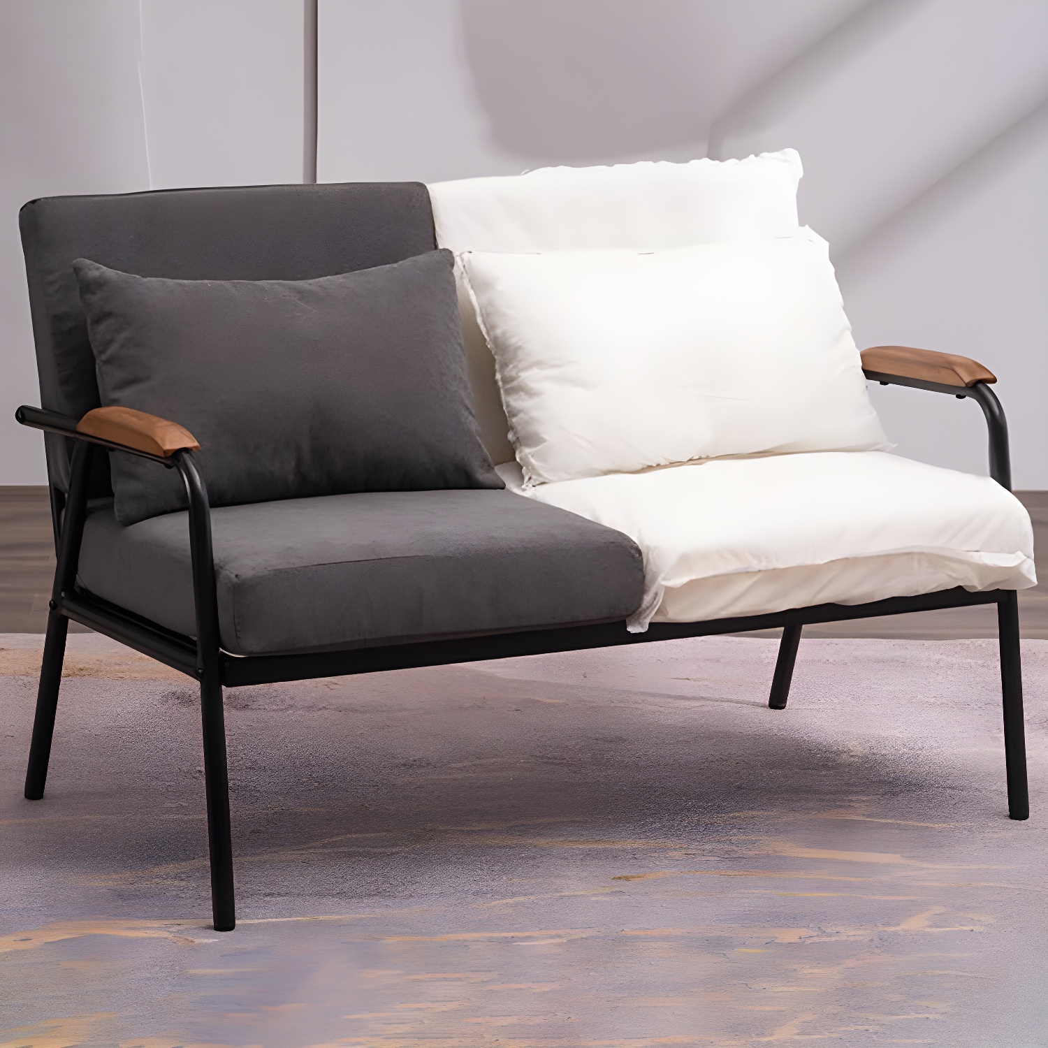 Industrial Linen Sofa | Ormau - image 15