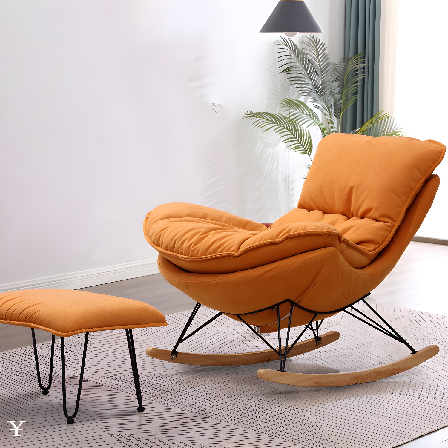 Spindle Rocker & Ottoman | Ormau - image 10