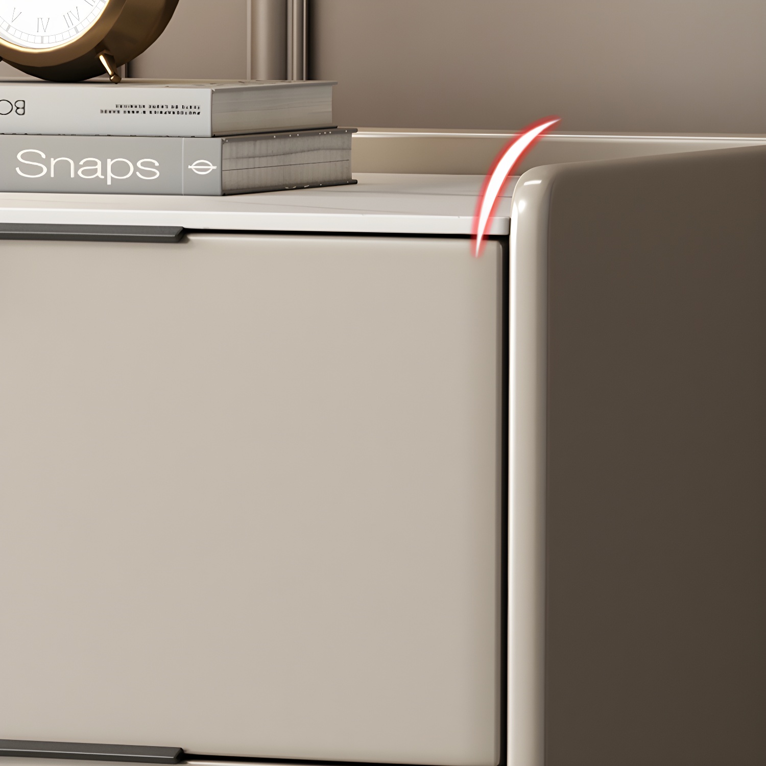 Modern Nightstand with Stone Top | Ormau - image 9