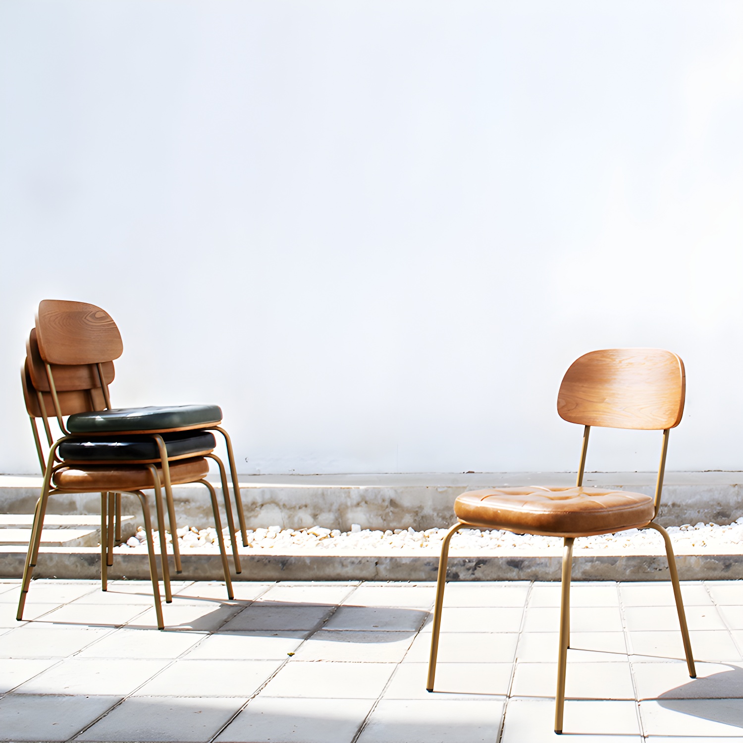 Industrial Leather Dining Chair | Ormau - image 19