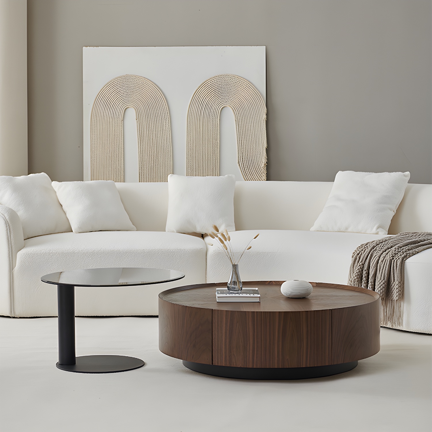 Round Wood Coffee Table | Ormau - image 1