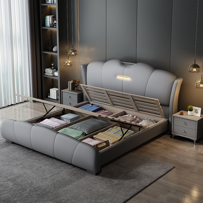 Light Gray Panel Bed | Ormau - image 24