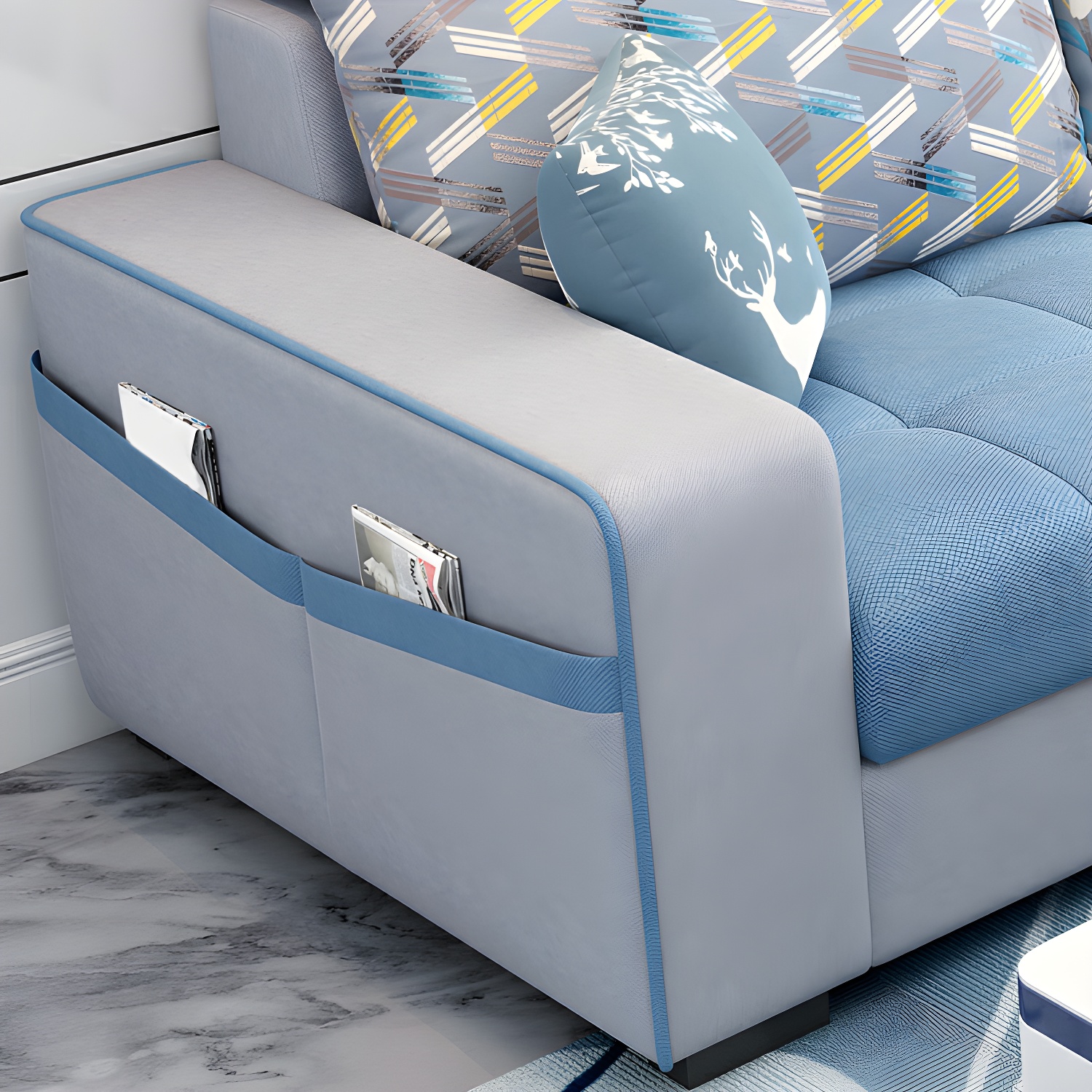 Modern Sectional Sofa with Ottoman | Ormau - image 18