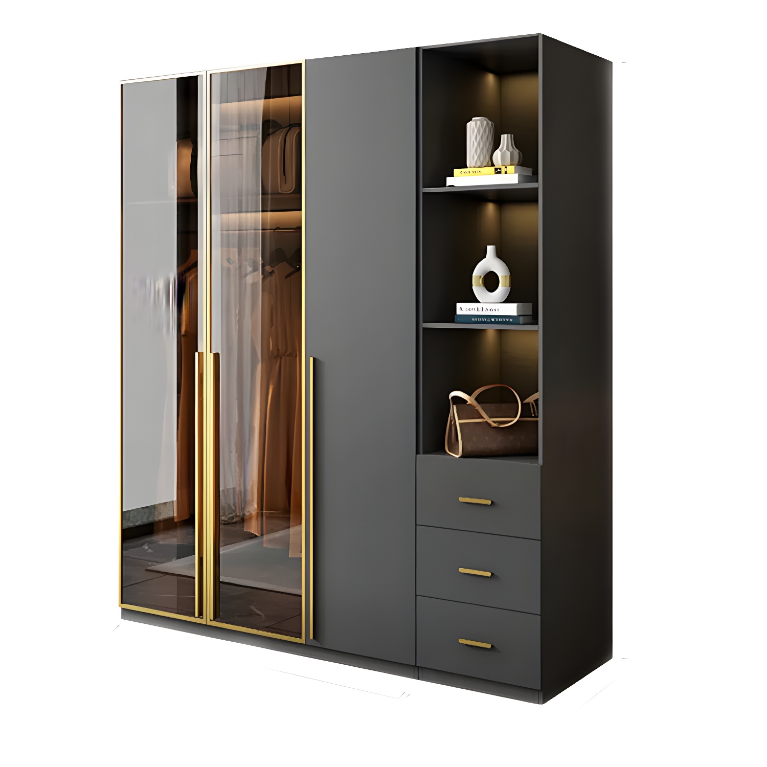 Modern Glass Wardrobe | Ormau - image 46