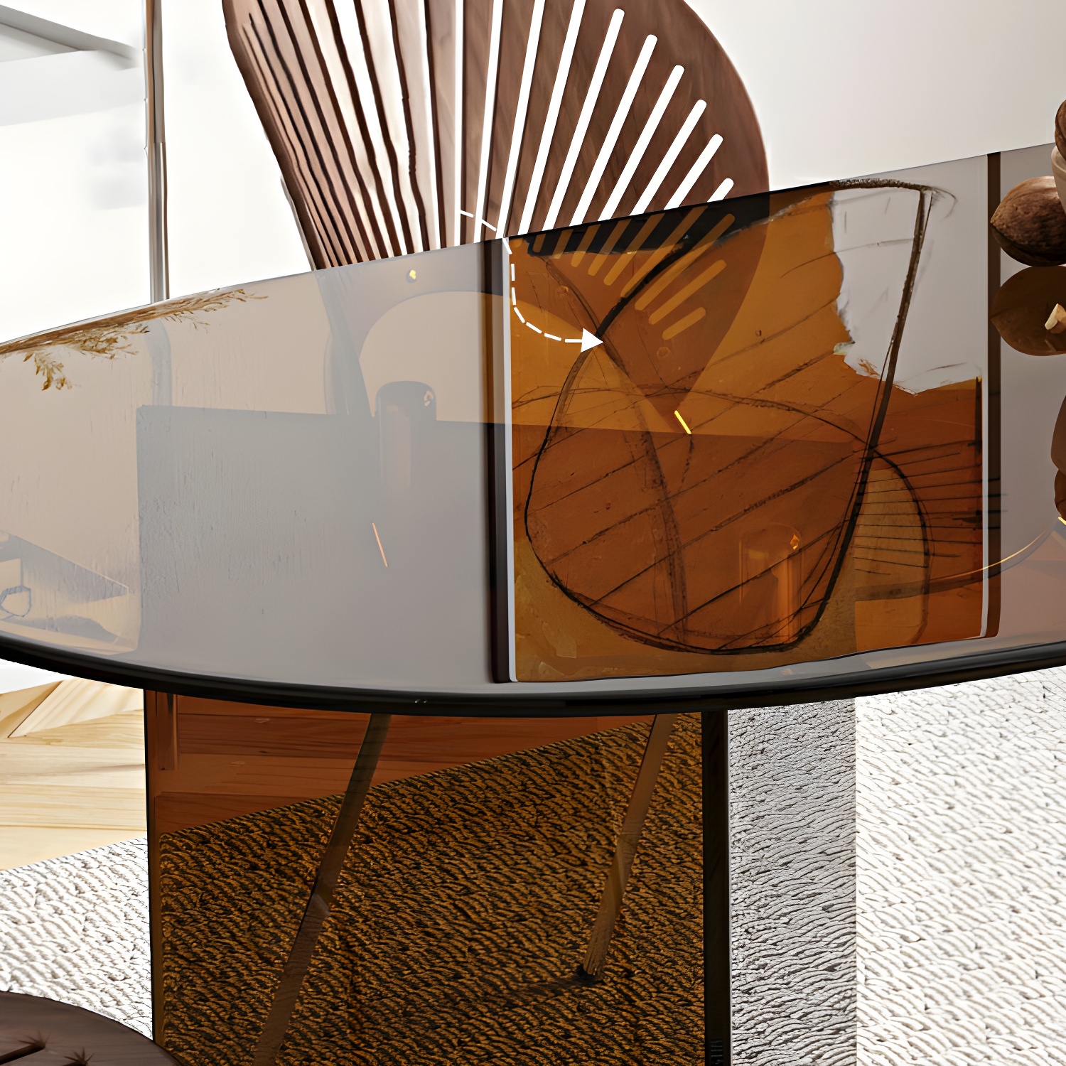 Elegant Glass Dining Set | Ormau - image 8