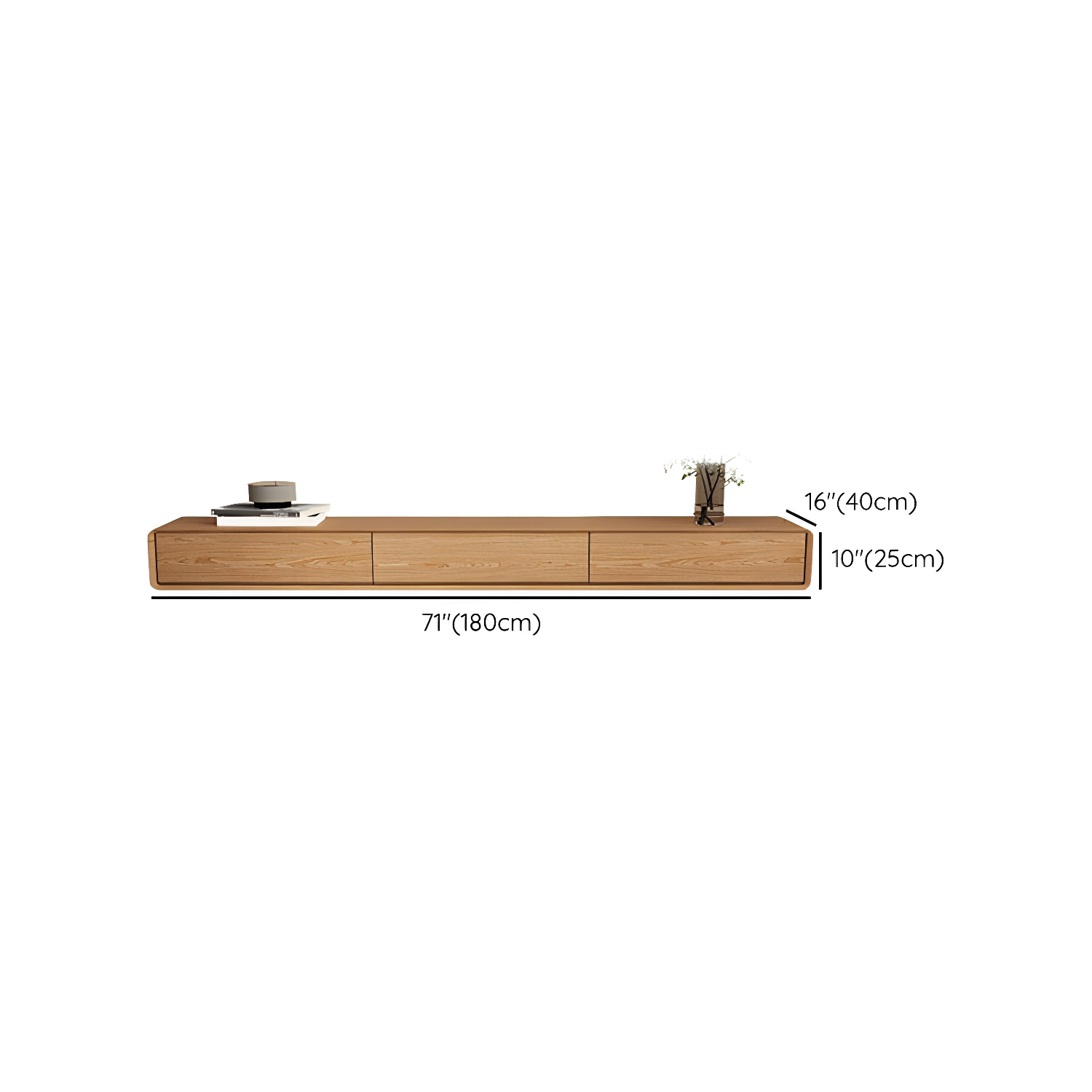 Wood Media Console | Ormau - image 16