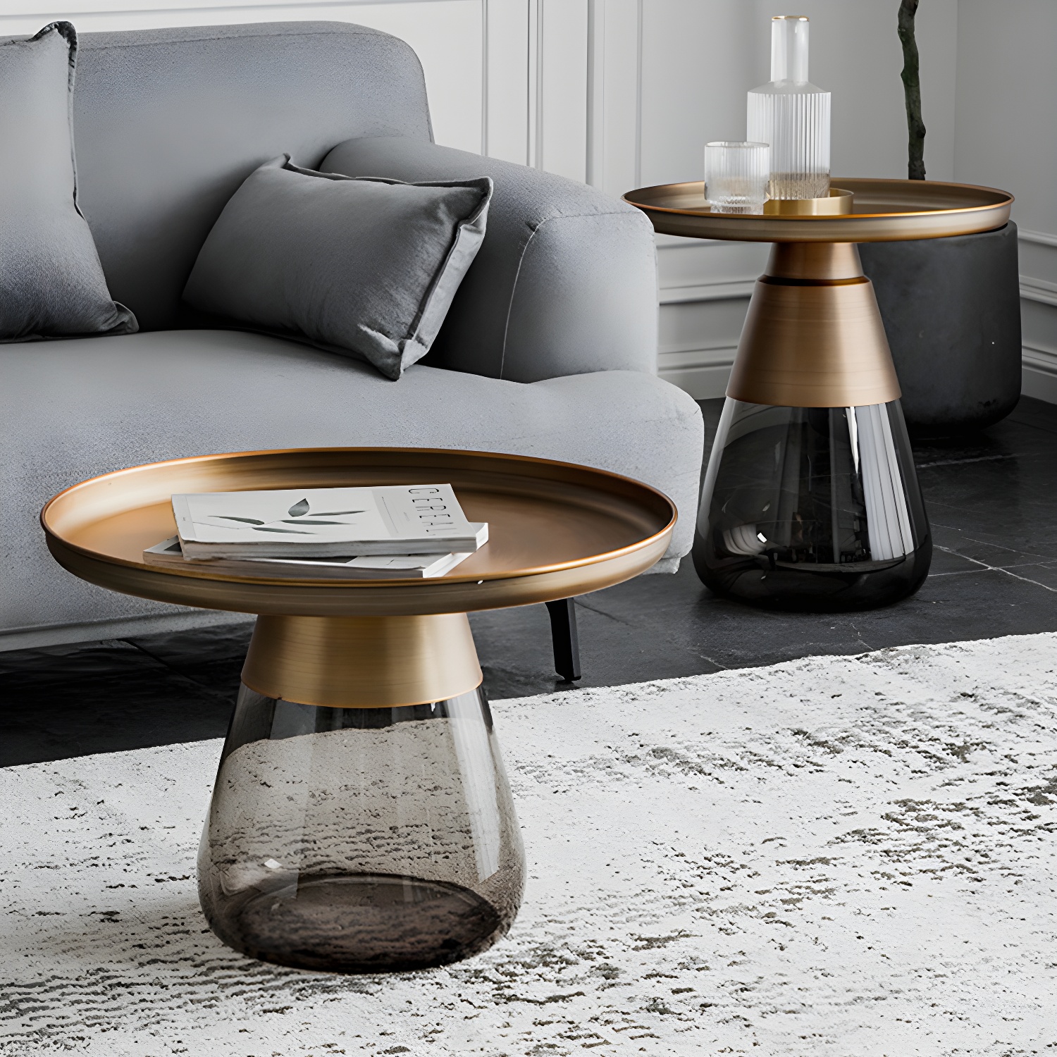 Glass & Gold Coffee Table | Ormau - image 7