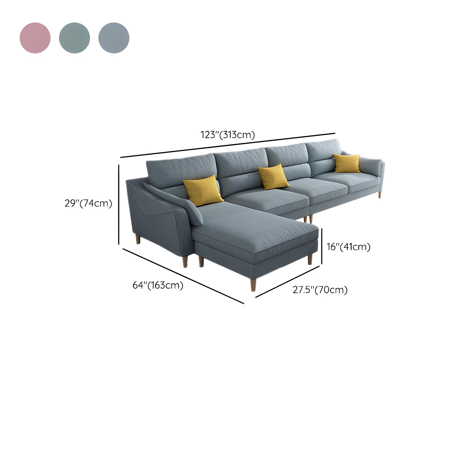Modular Sectional Sofa with Ottoman | Ormau - image 21