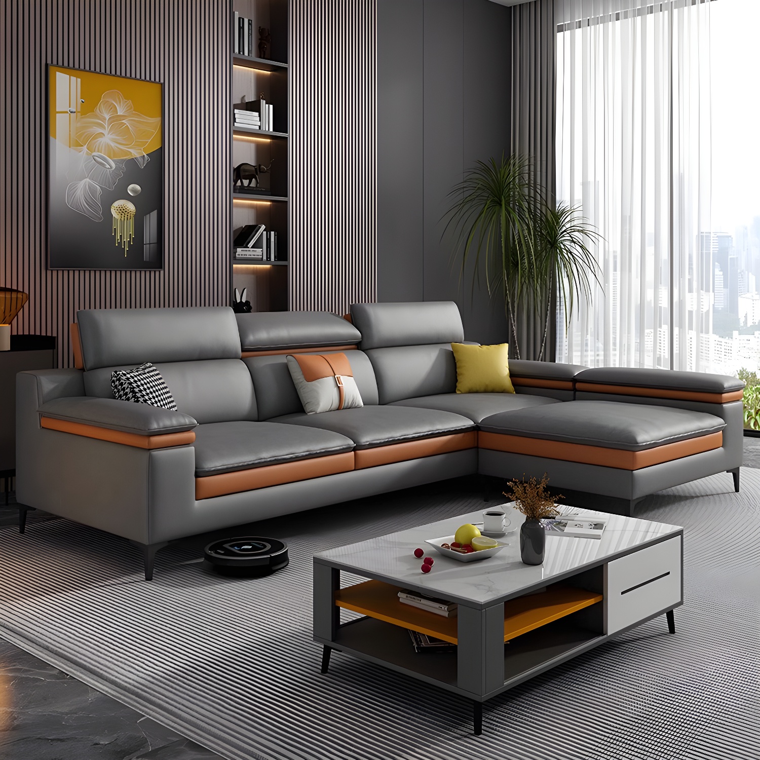 Modern Tech-Cloth Sectional | Ormau - image 4