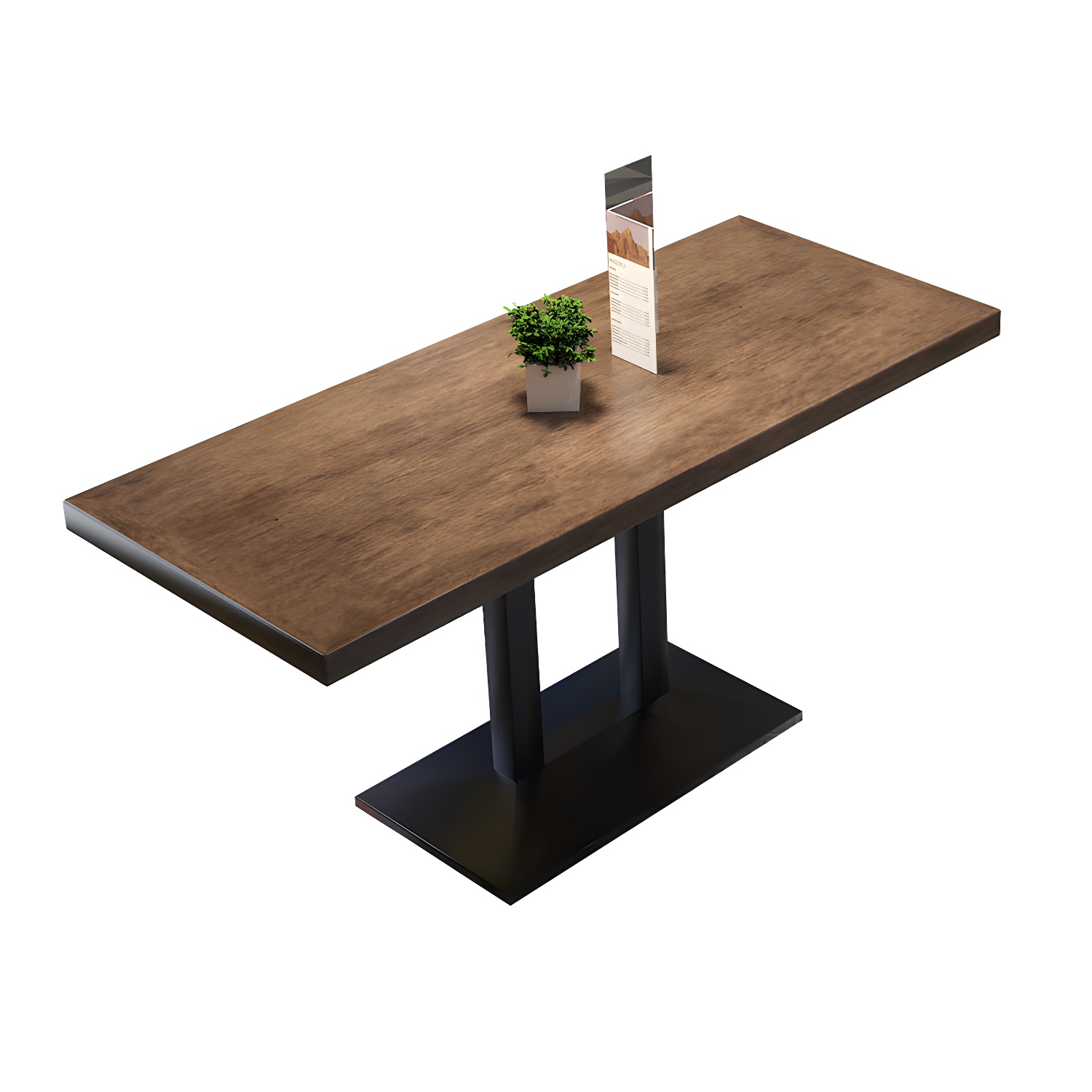 Industrial Pedestal Dining Table | Ormau - image 5