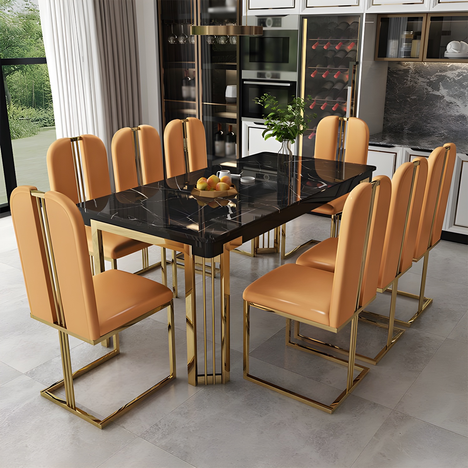 Modern Marble Dining Set | Ormau - image 7