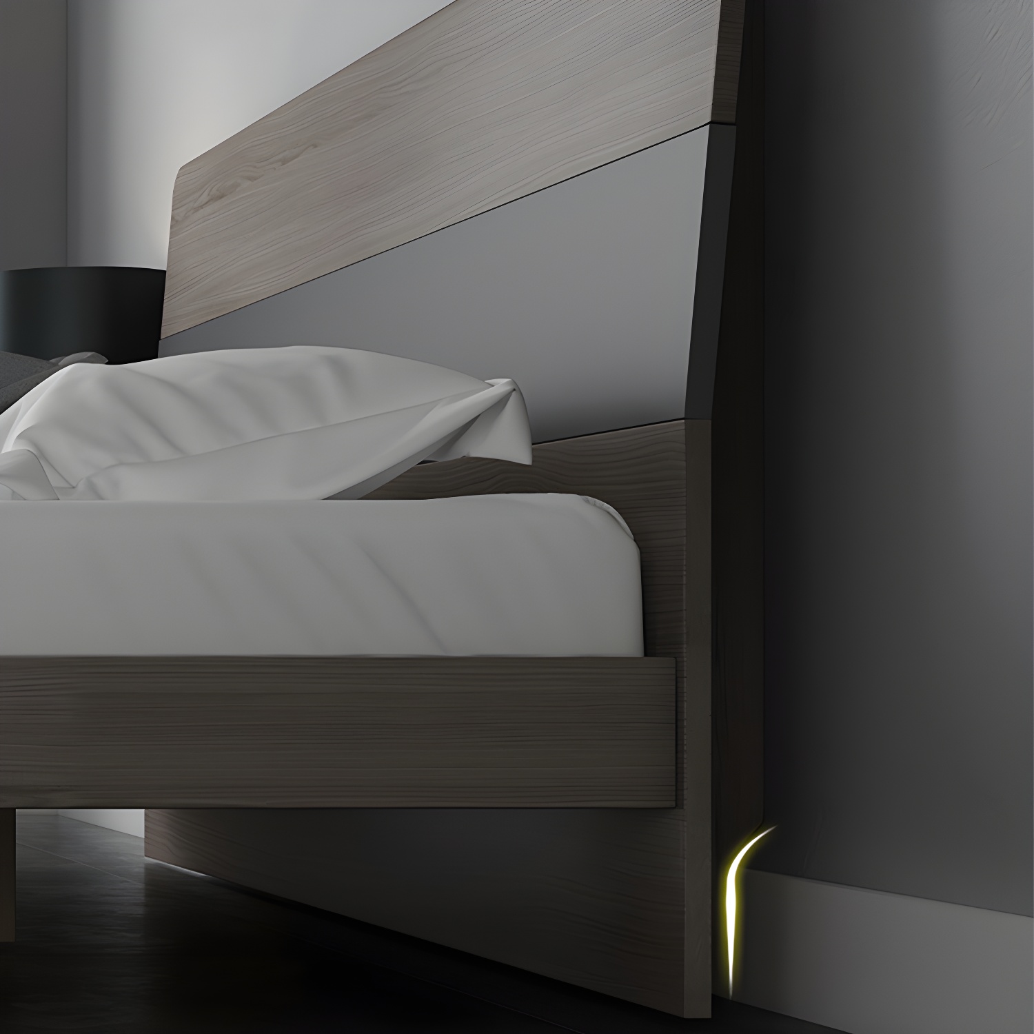 Modern Wood Panel Bed with Headboard | Ormau - image 6