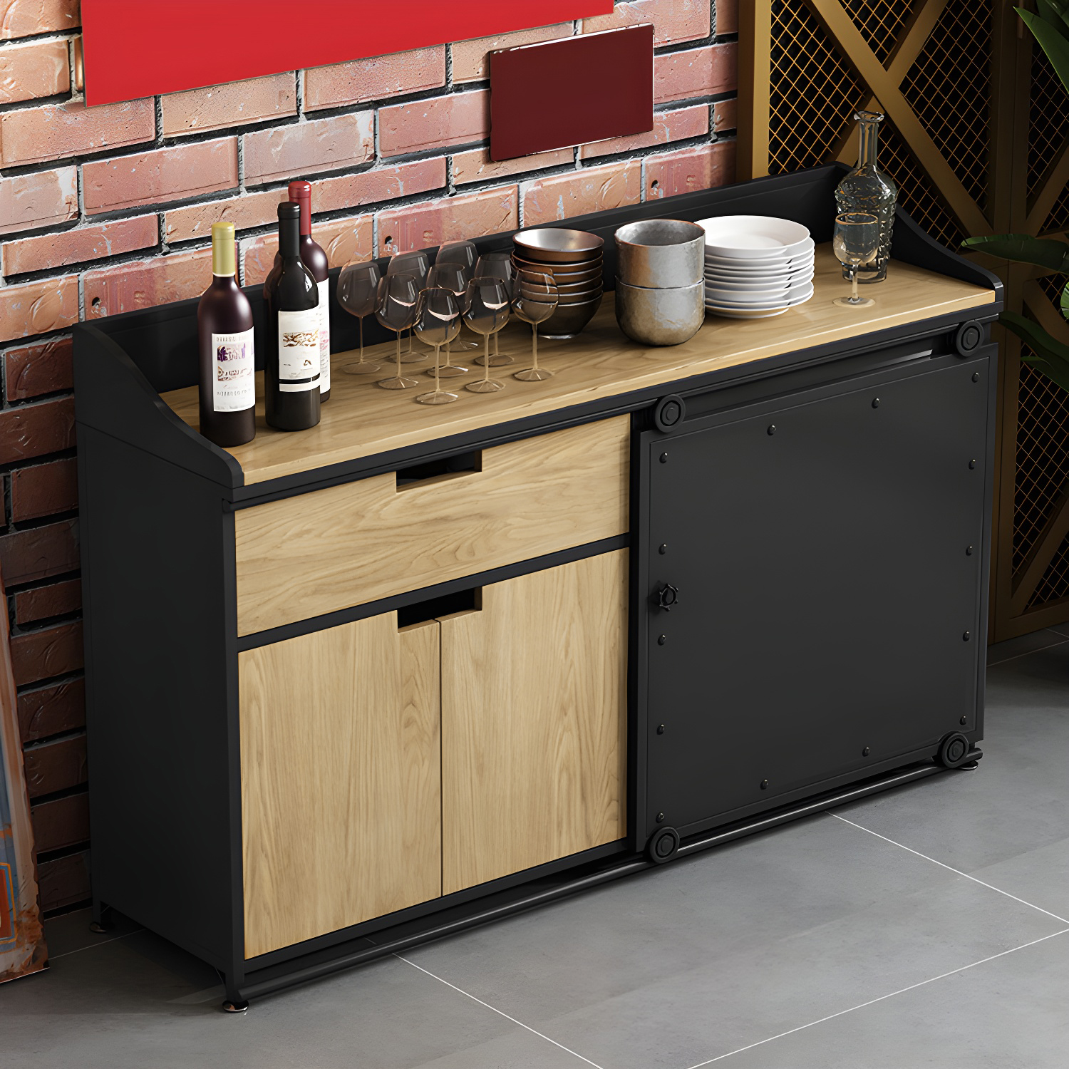 Metal & Wood Sideboard | Ormau - image 5