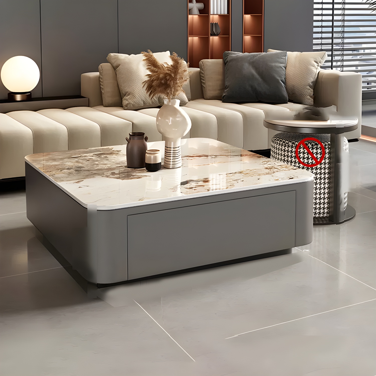 Modern Stone Nesting Coffee Table Set | Ormau - image 5