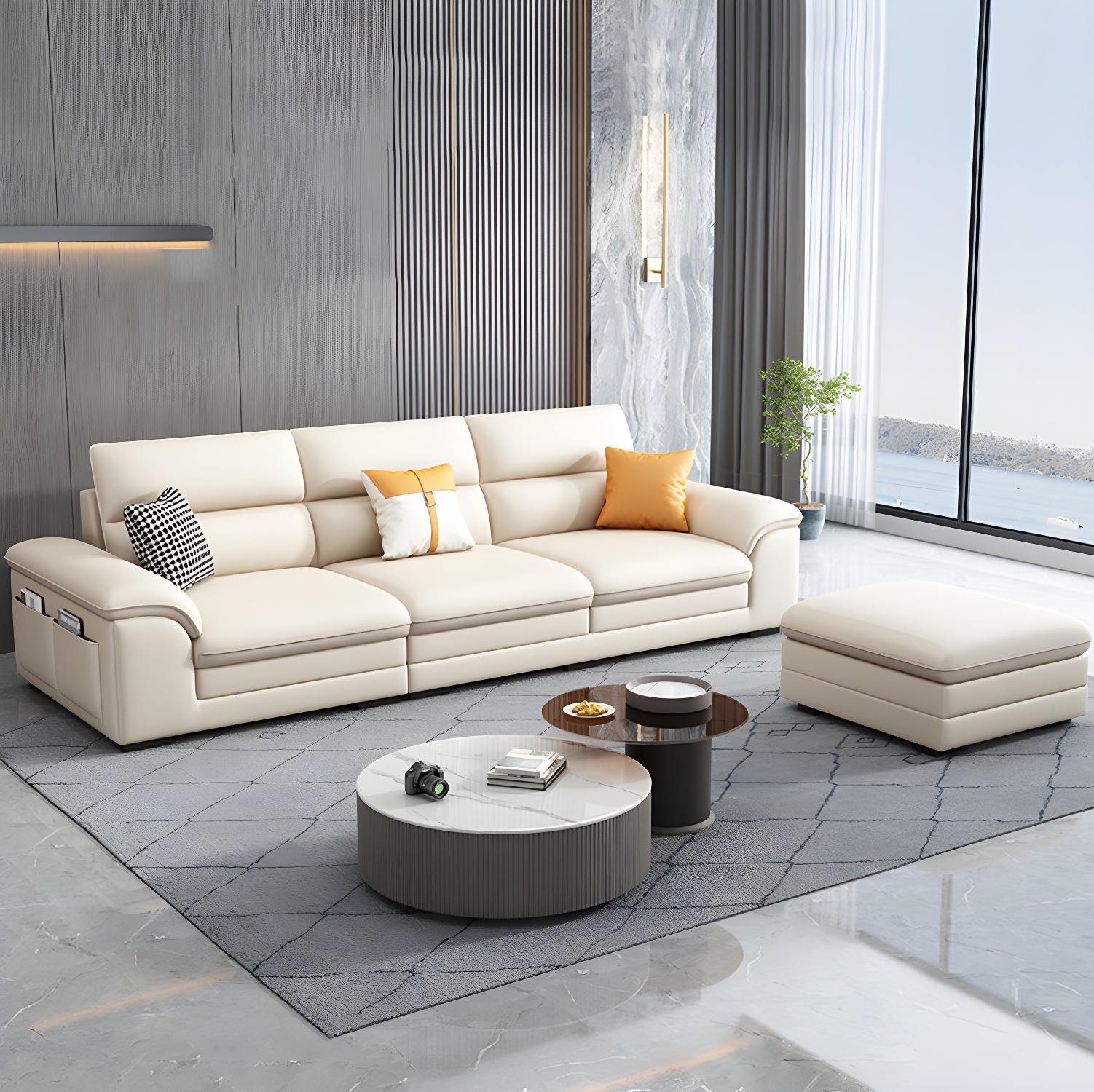 Genuine Leather Sectional | Ormau - image 10