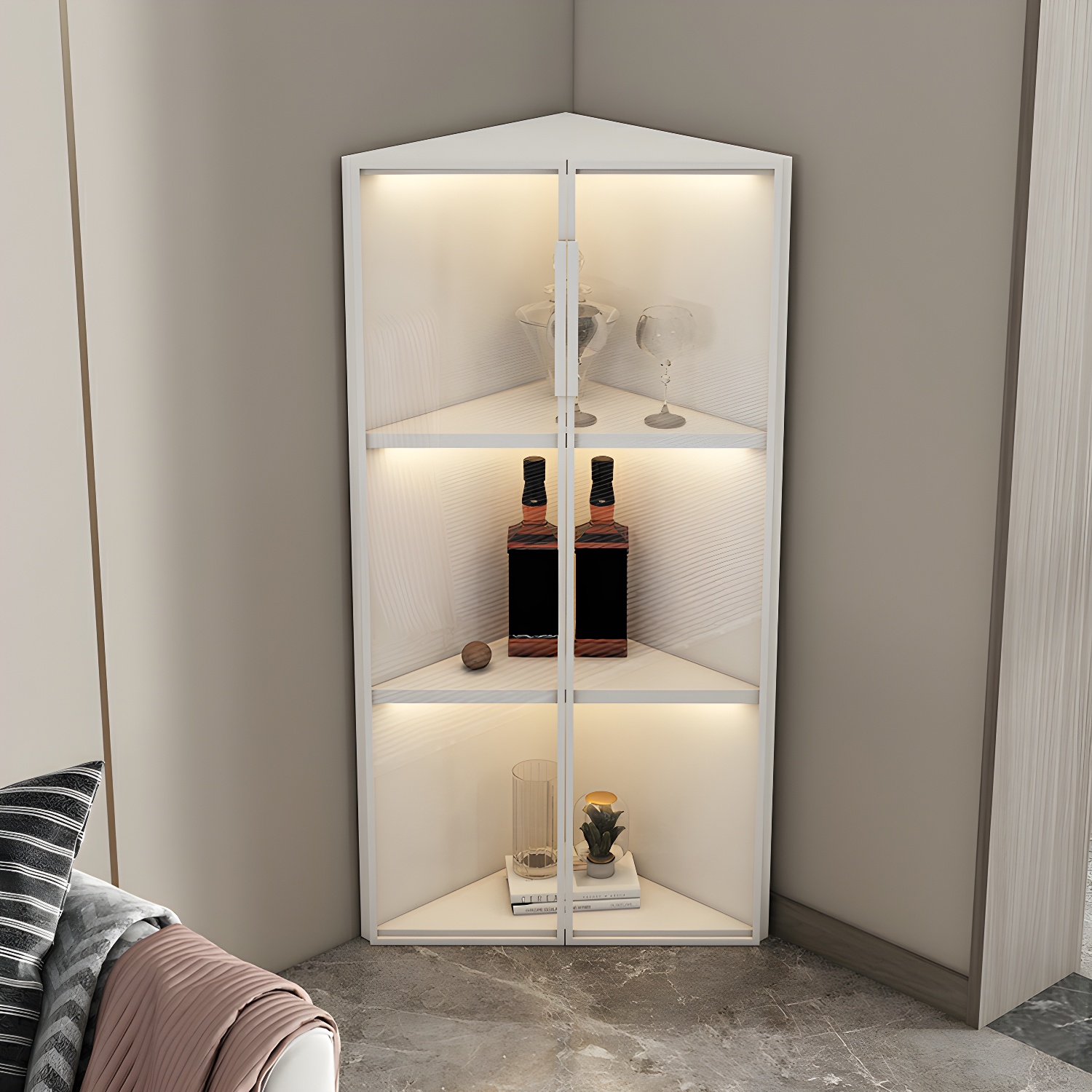 Glass Paned Corner Cabinet | Ormau - image 2