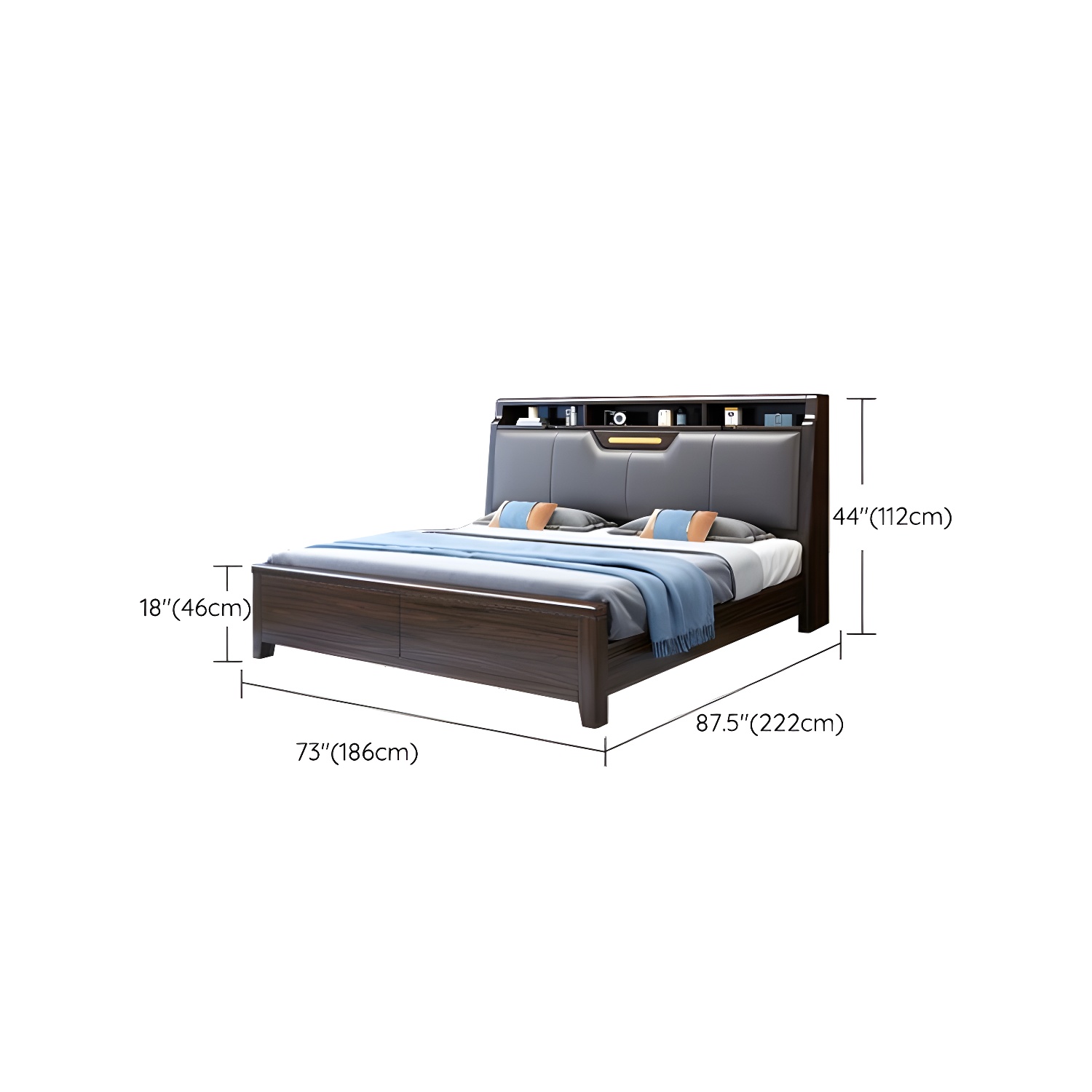 Upholstered Wood Bed | Ormau - image 14