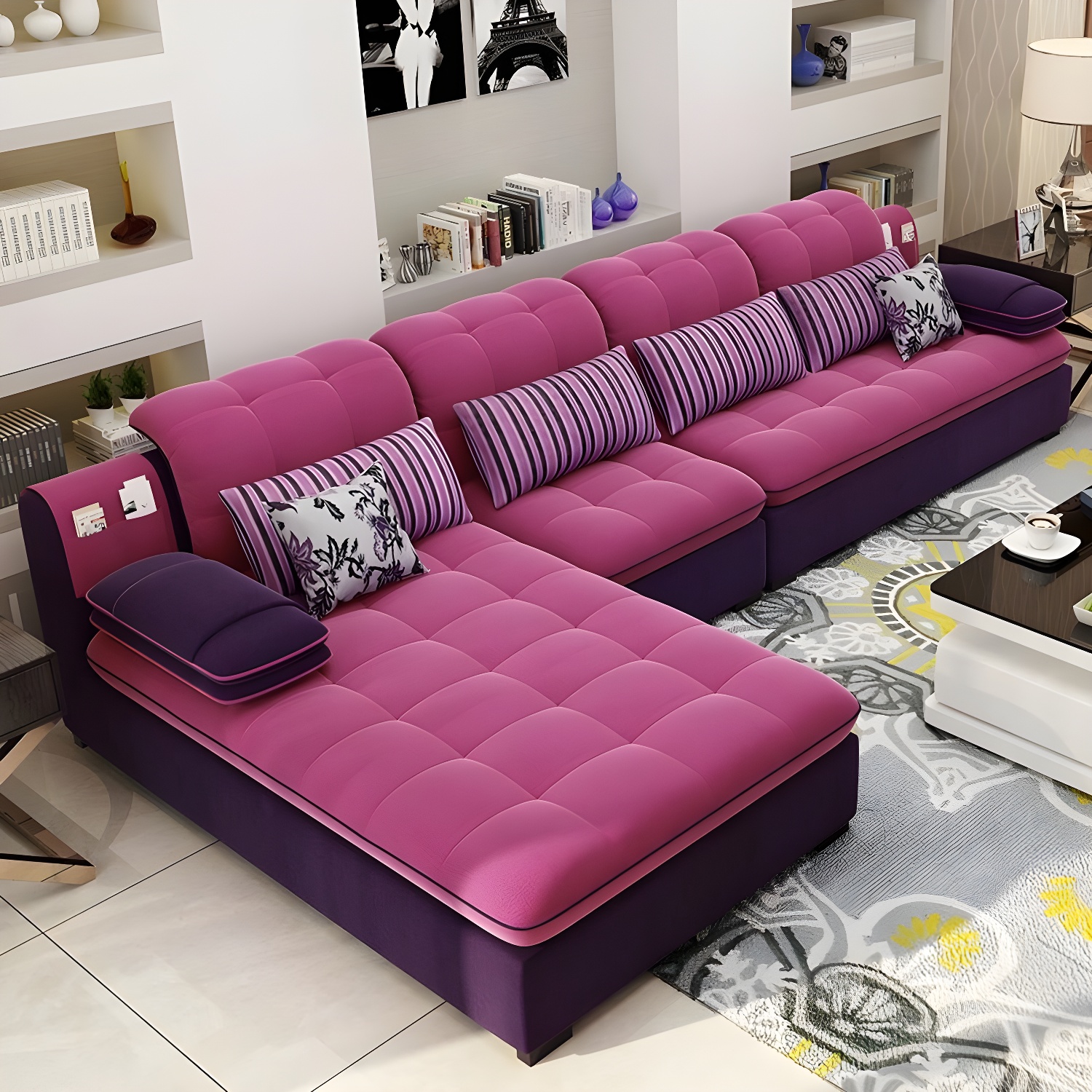 Modern L-Shape Sectional Sofa | Ormau - image 9