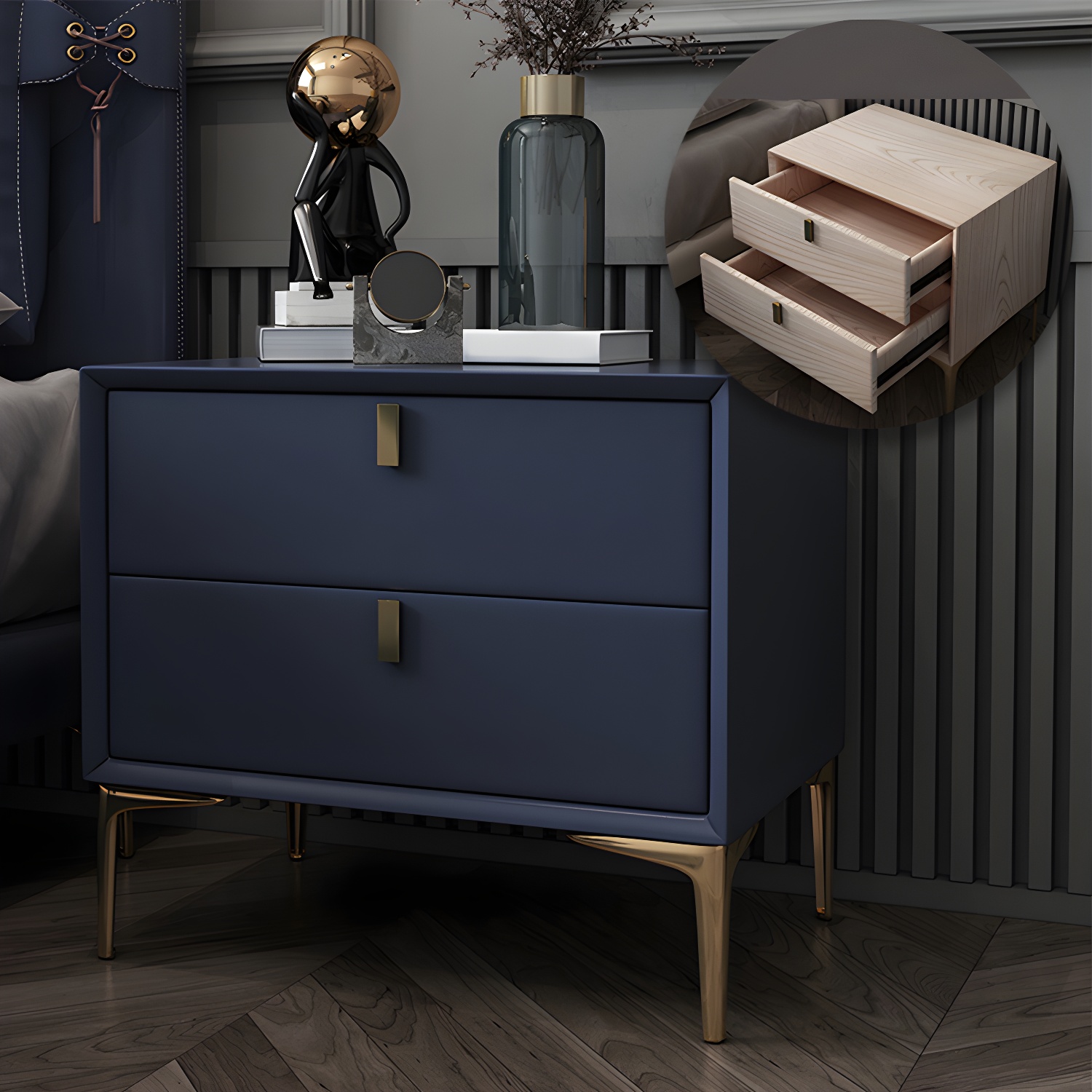 Modern Wood Nightstand | Ormau - image 3