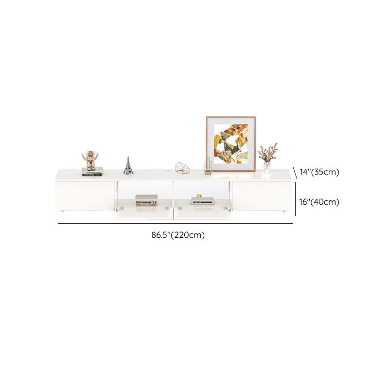 Modern White TV Stand | Ormau - image 16