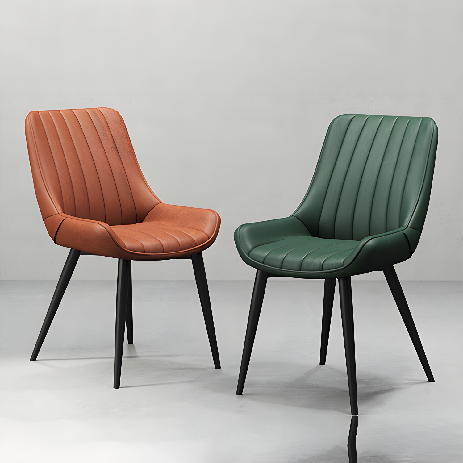 Faux Leather Dining Side Chair | Ormau - image 7