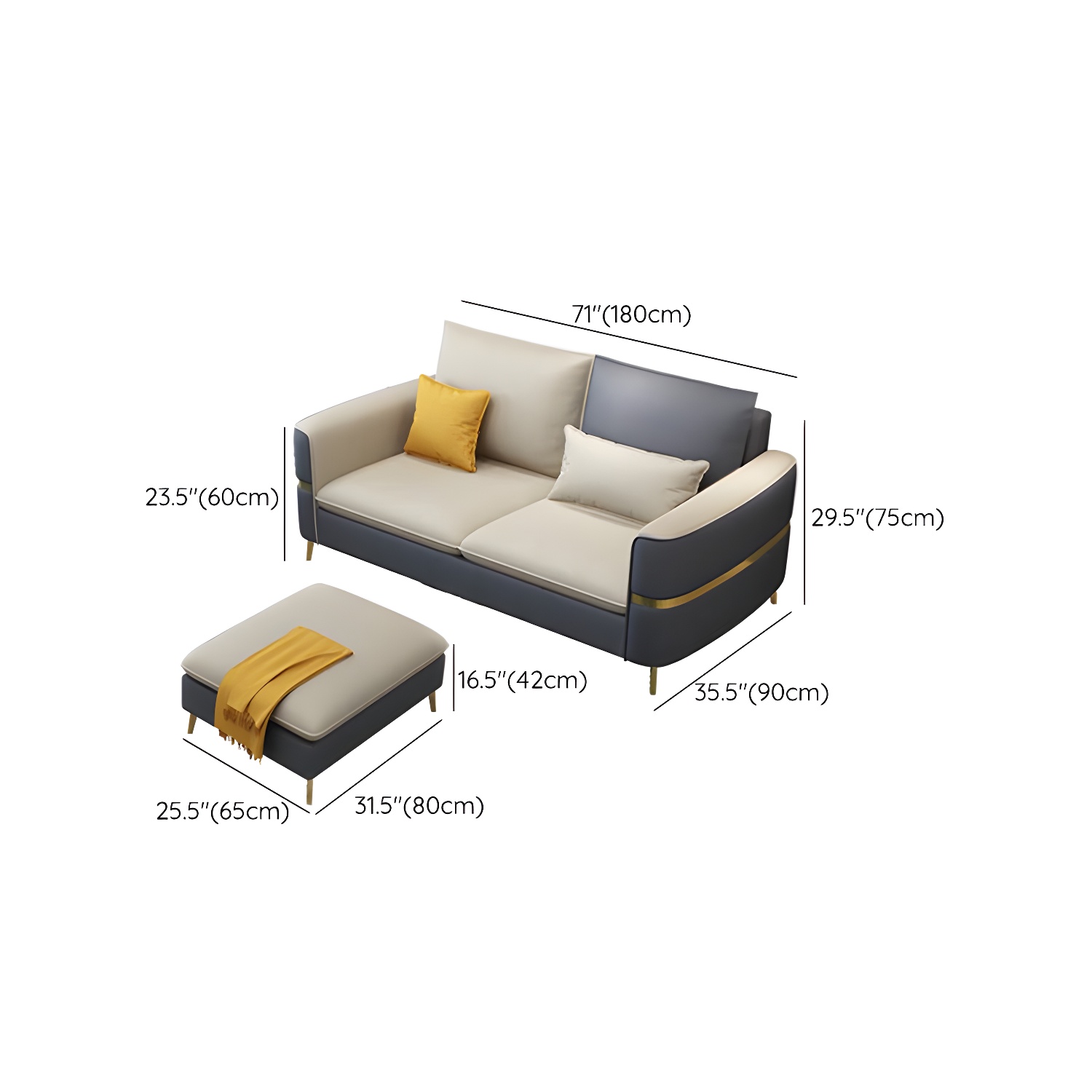 Glam Sectional Sofa | Ormau - image 21