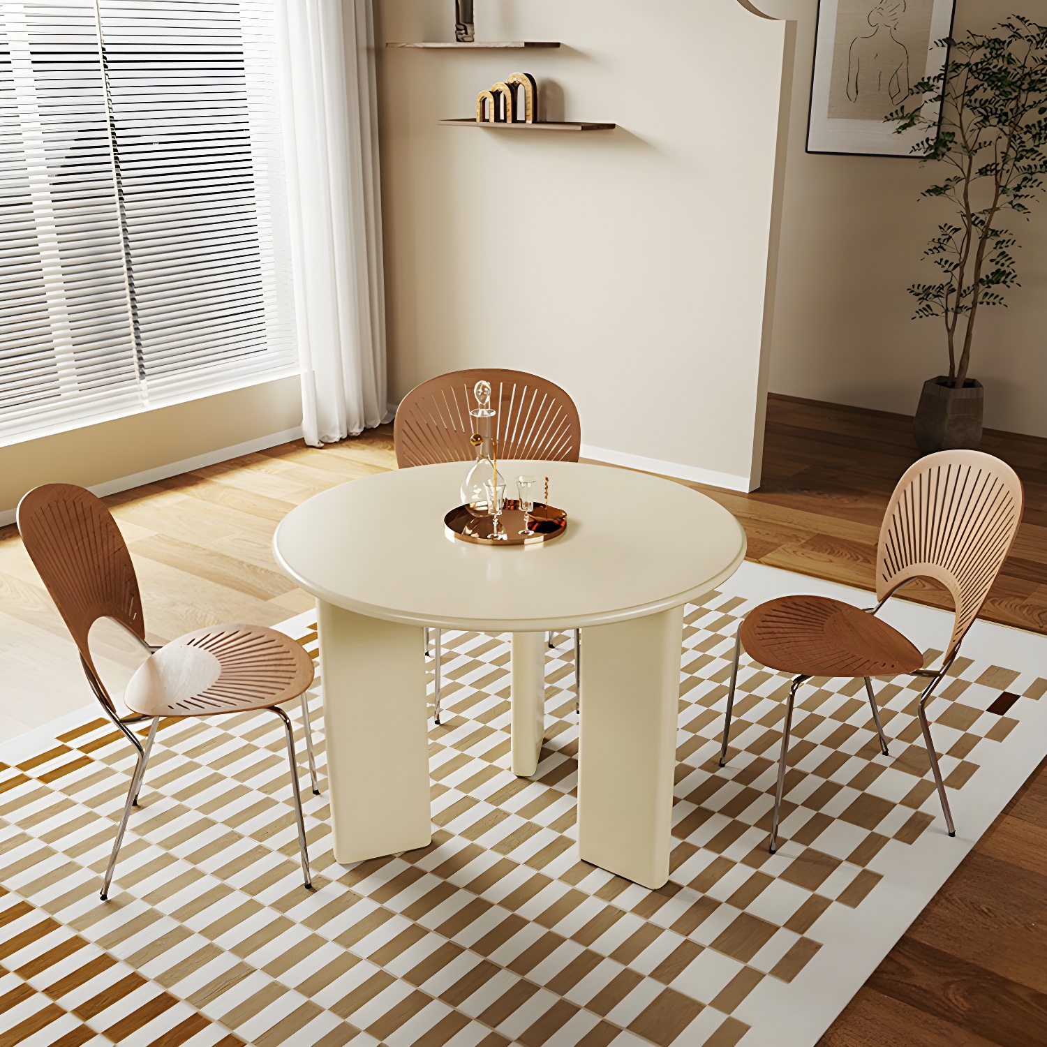 Round Wood Dining Table | Ormau - image 16